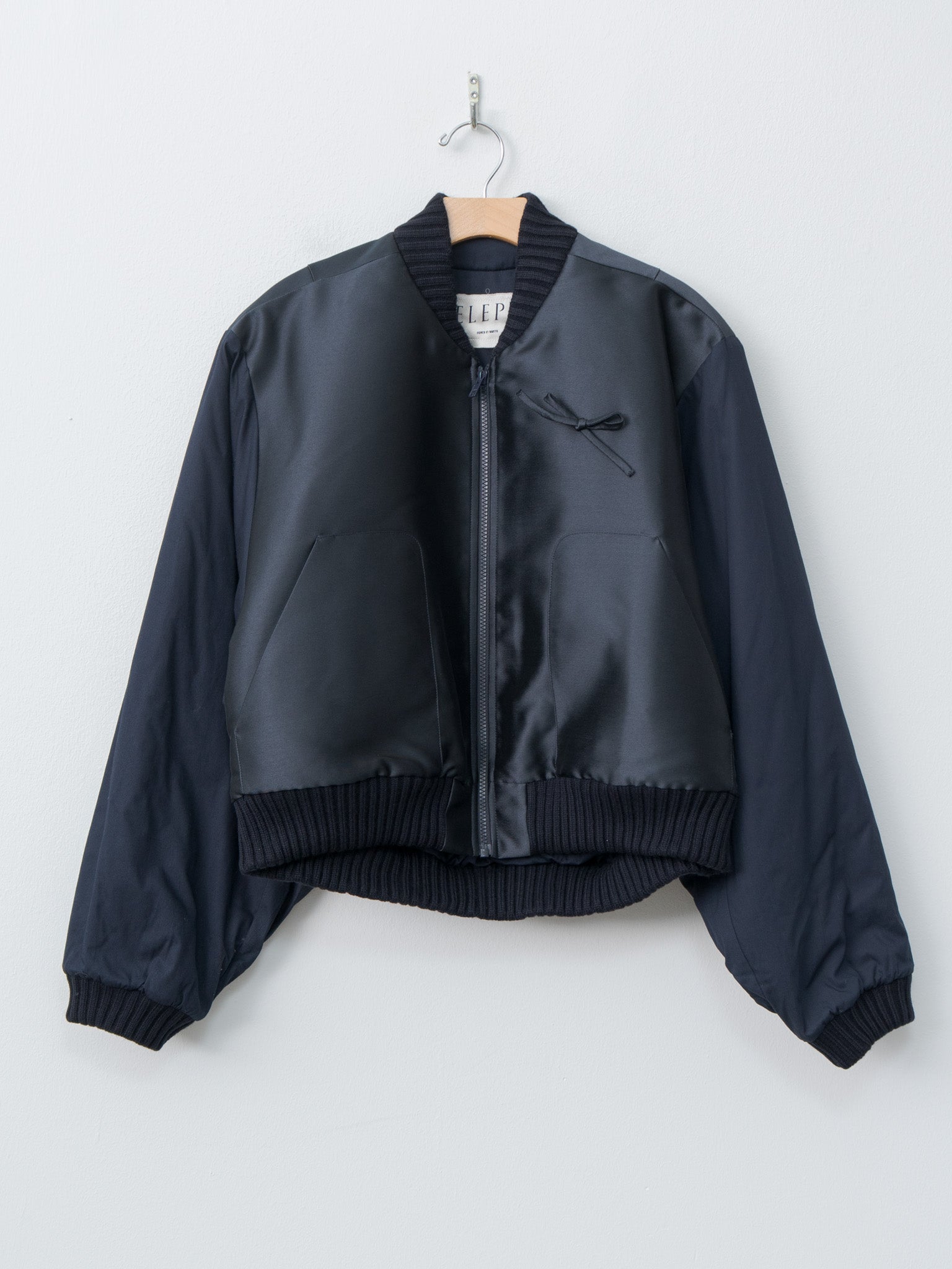 Namu Shop - Eleph Bow Coat - Navy