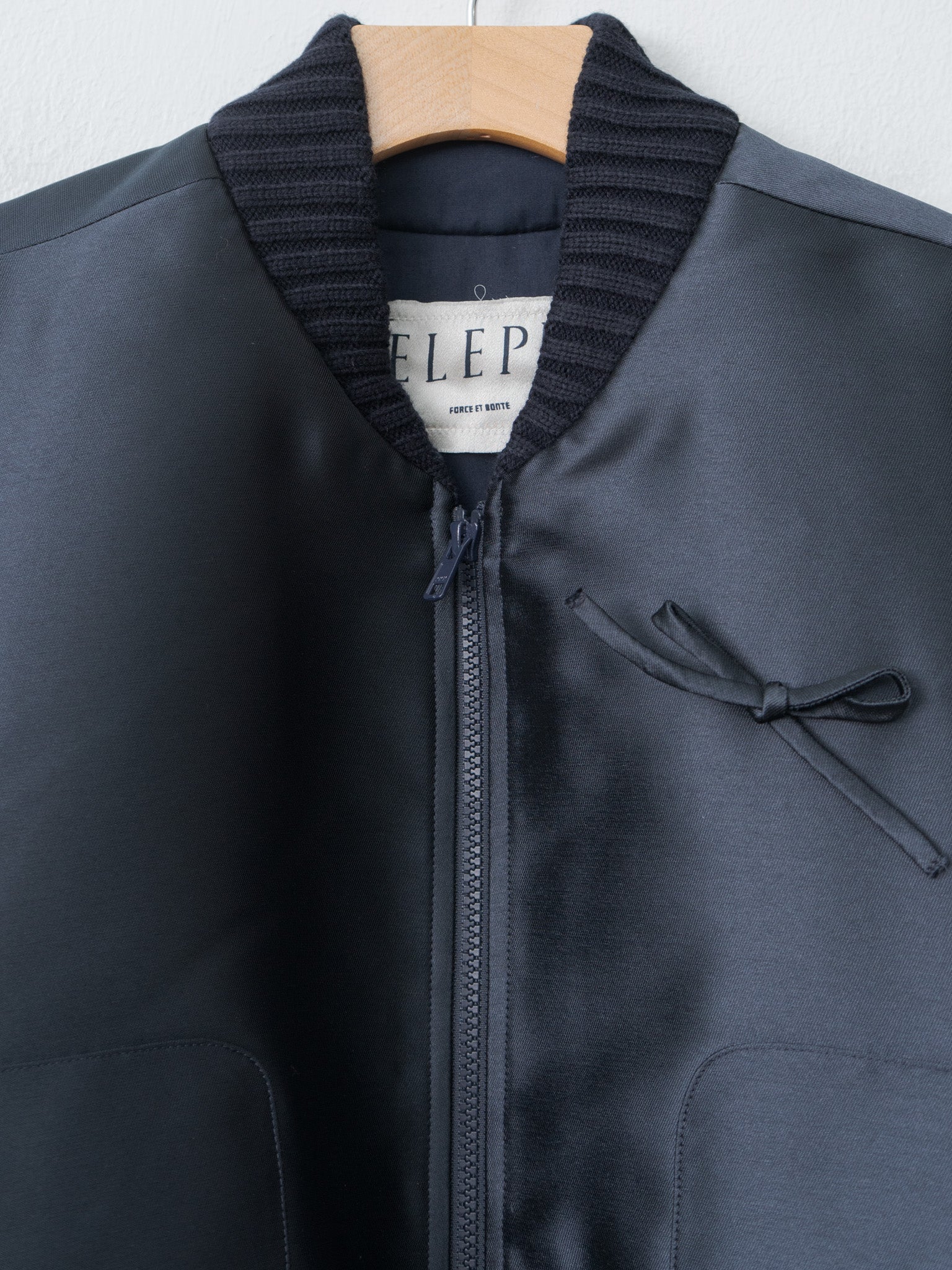 Namu Shop - Eleph Bow Coat - Navy