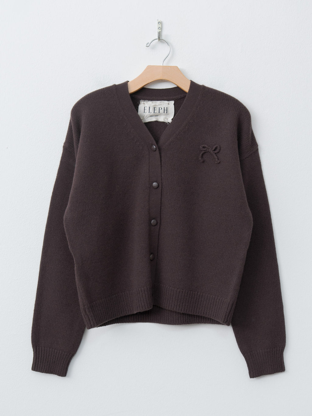 Namu Shop - Eleph Sindy Cardigan - Burgundy Brown