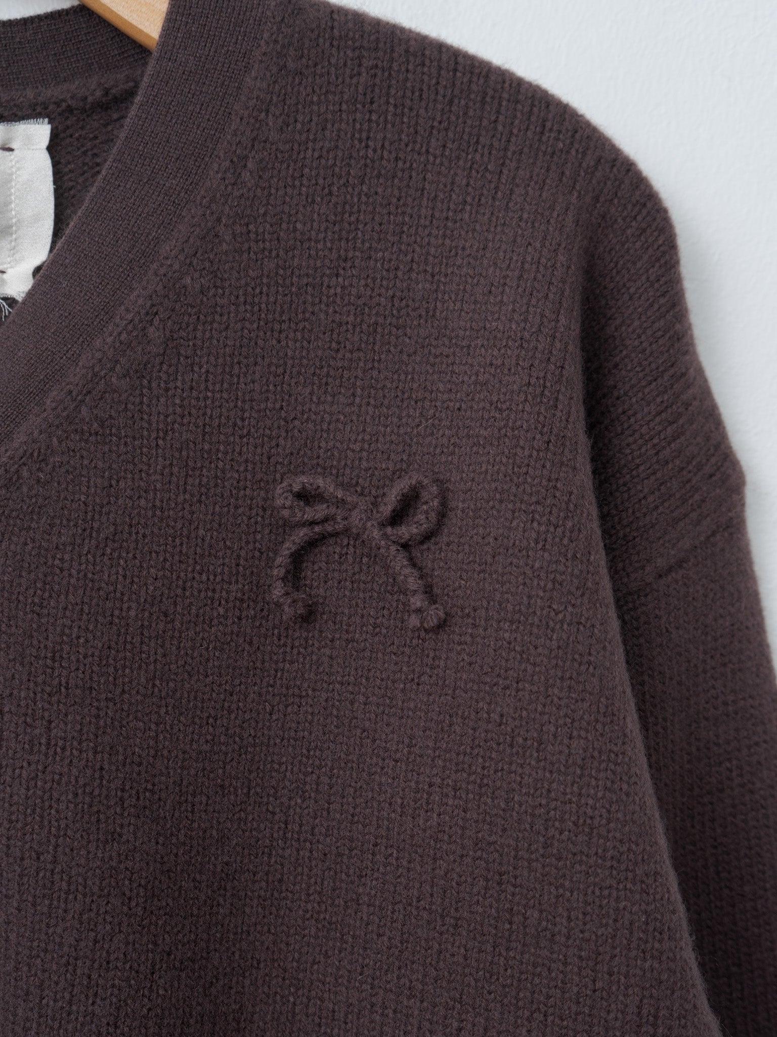 Namu Shop - Eleph Sindy Cardigan - Burgundy Brown