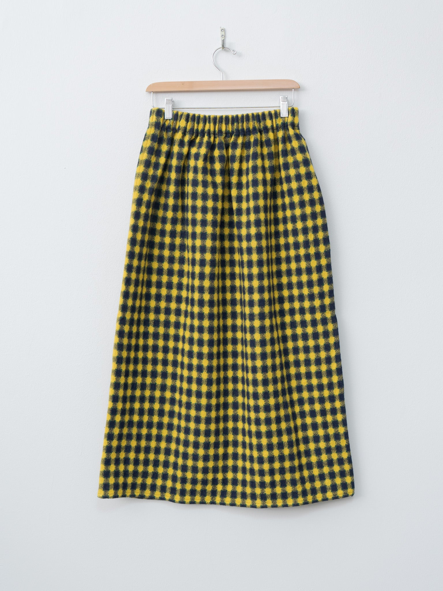 Namu Shop - Eleph Gooi Skirt - Yellow Check