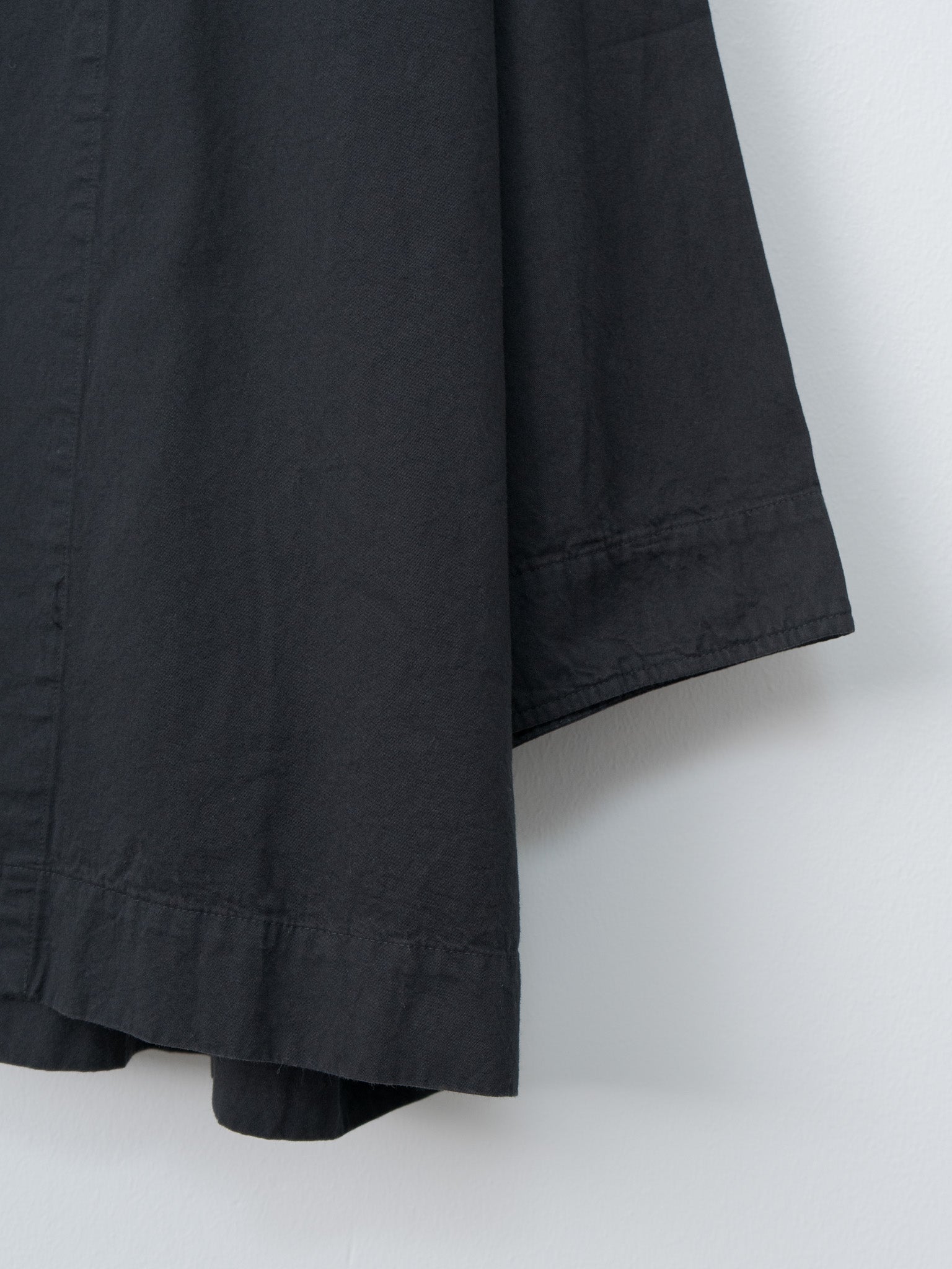 Namu Shop - Veritecoeur Garment-dye Short Coat - Black