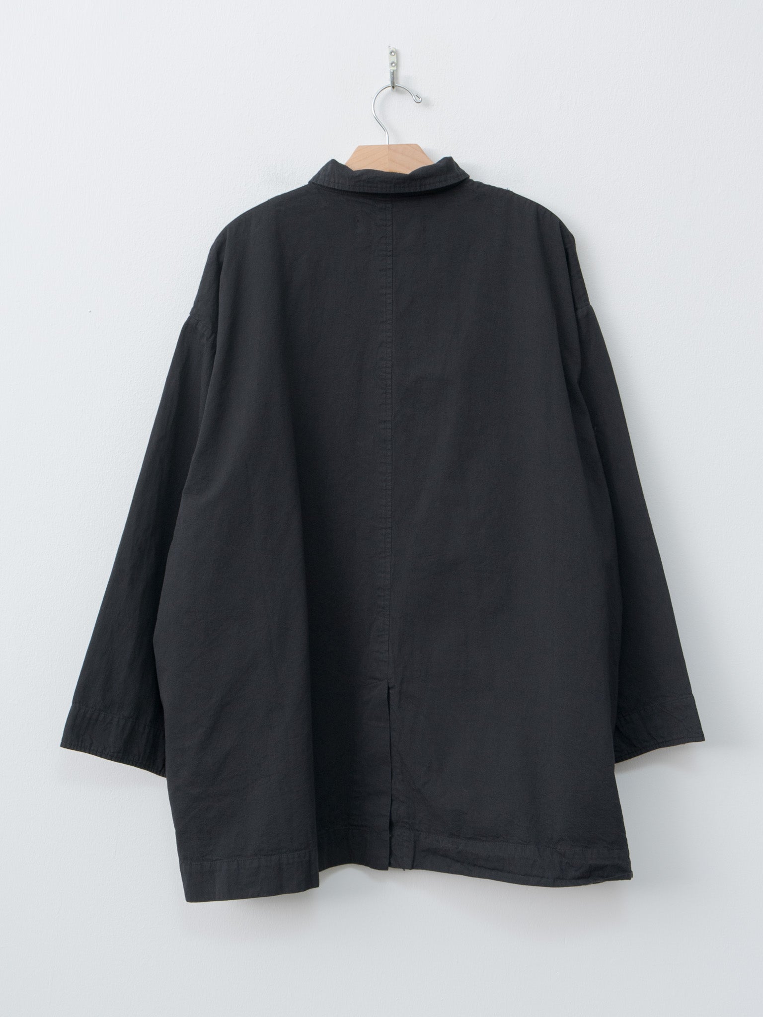Namu Shop - Veritecoeur Garment-dye Short Coat - Black