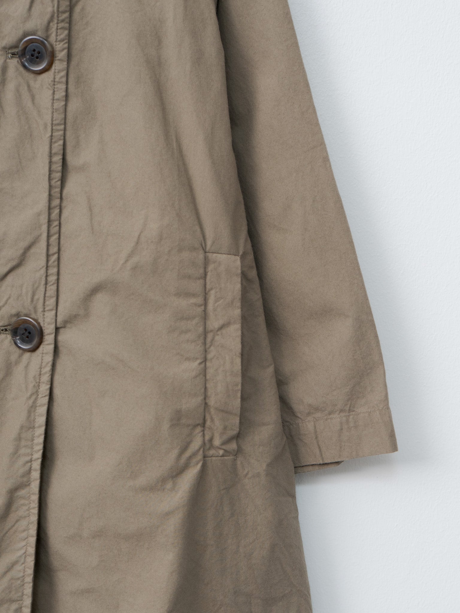 Namu Shop - Veritecoeur Double Button Coat - Khaki Olive