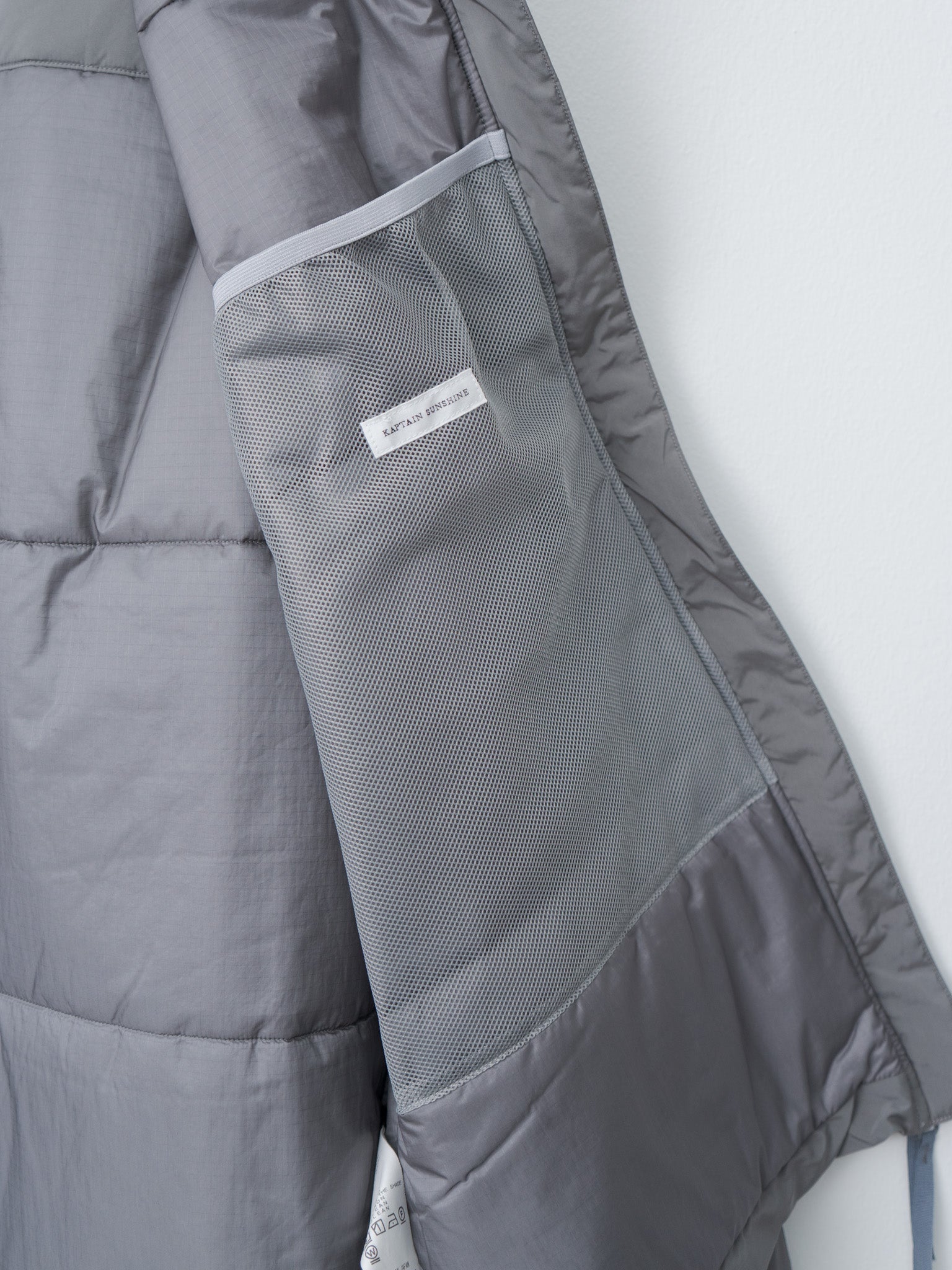 Namu Shop - Kaptain Sunshine Poly Nylon Puffer Jacket - Gray