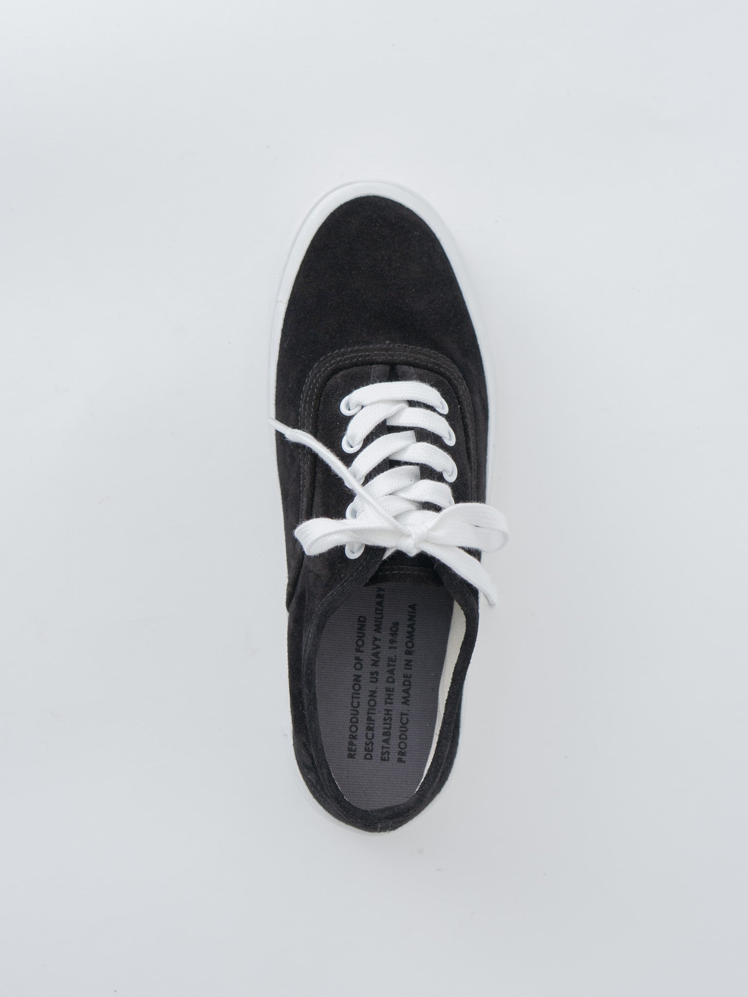 Namu Shop - Reproduction of Found 5851S US Navy Military Trainer - Black Suede (women's)