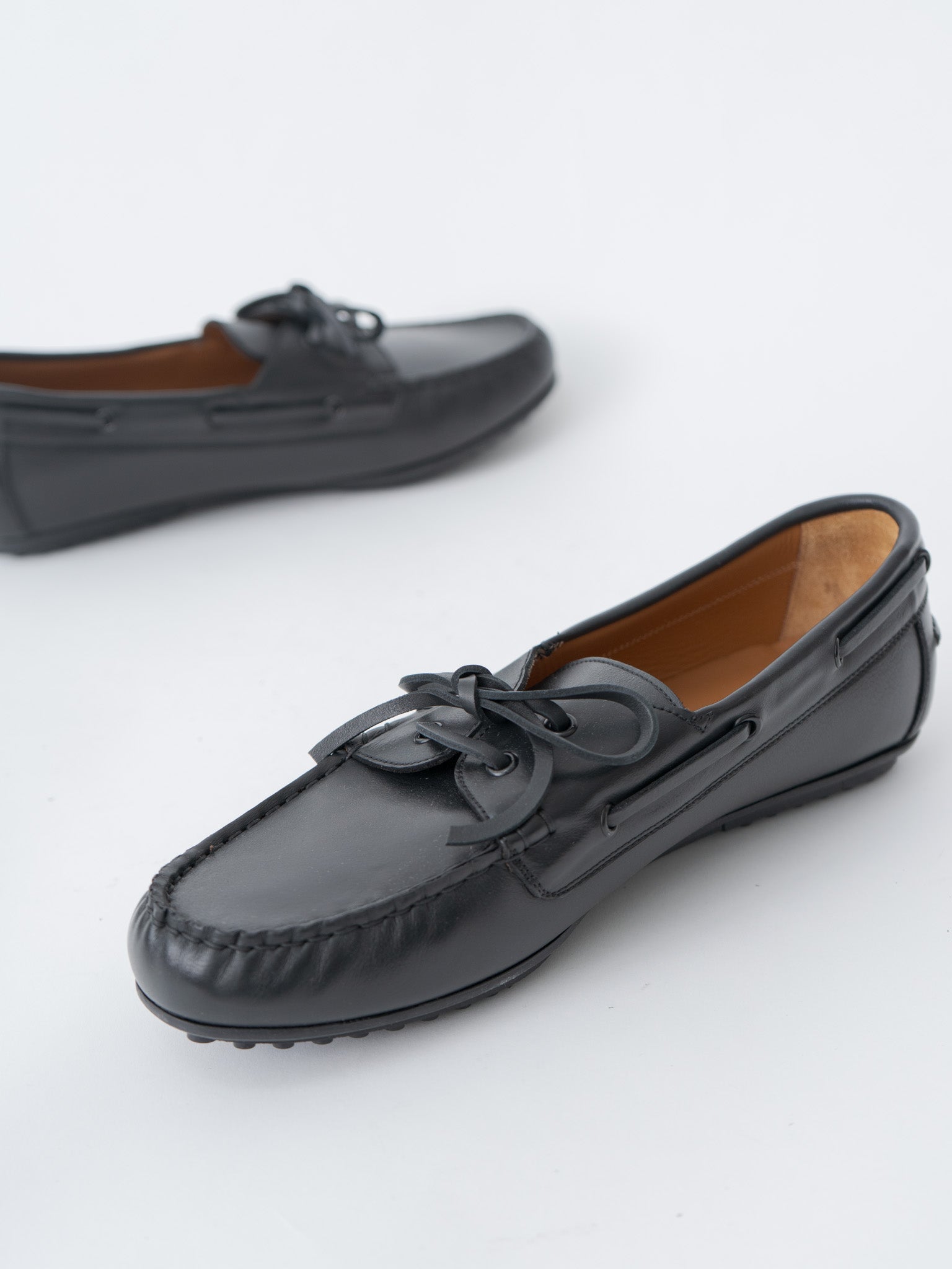 Namu Shop - Reproduction of Found 730FDL Italian Navy Military Deck Shoes - Black