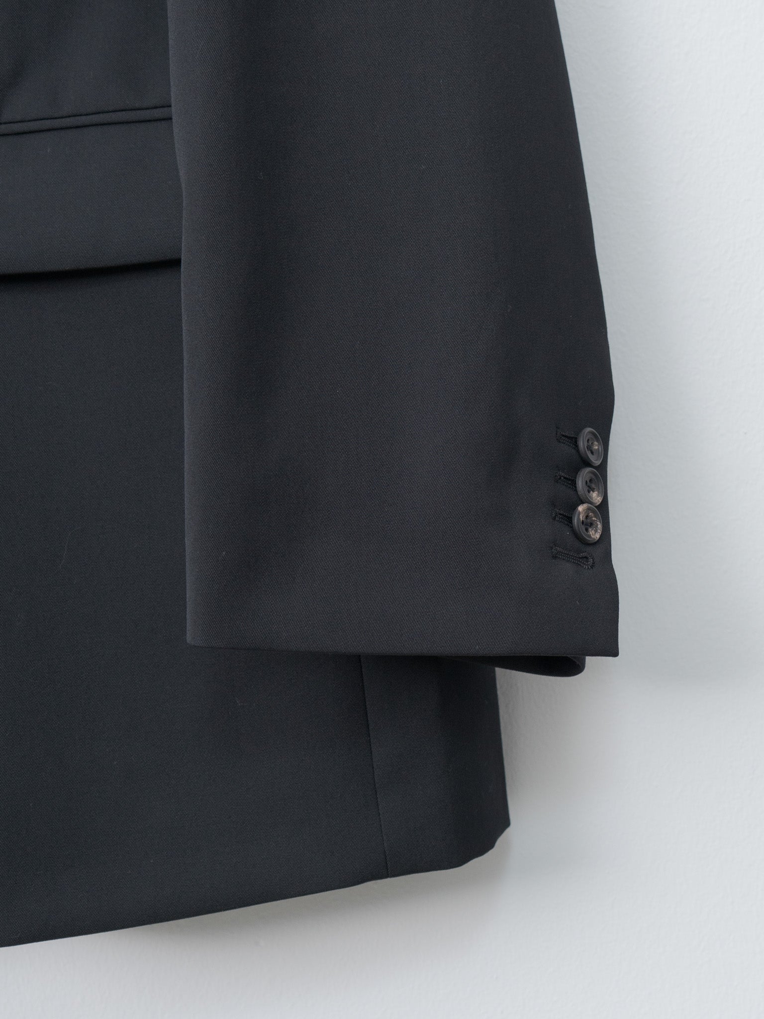 Namu Shop - ssstein Oversized Single Breasted Long Jacket with Leather Tie - Black