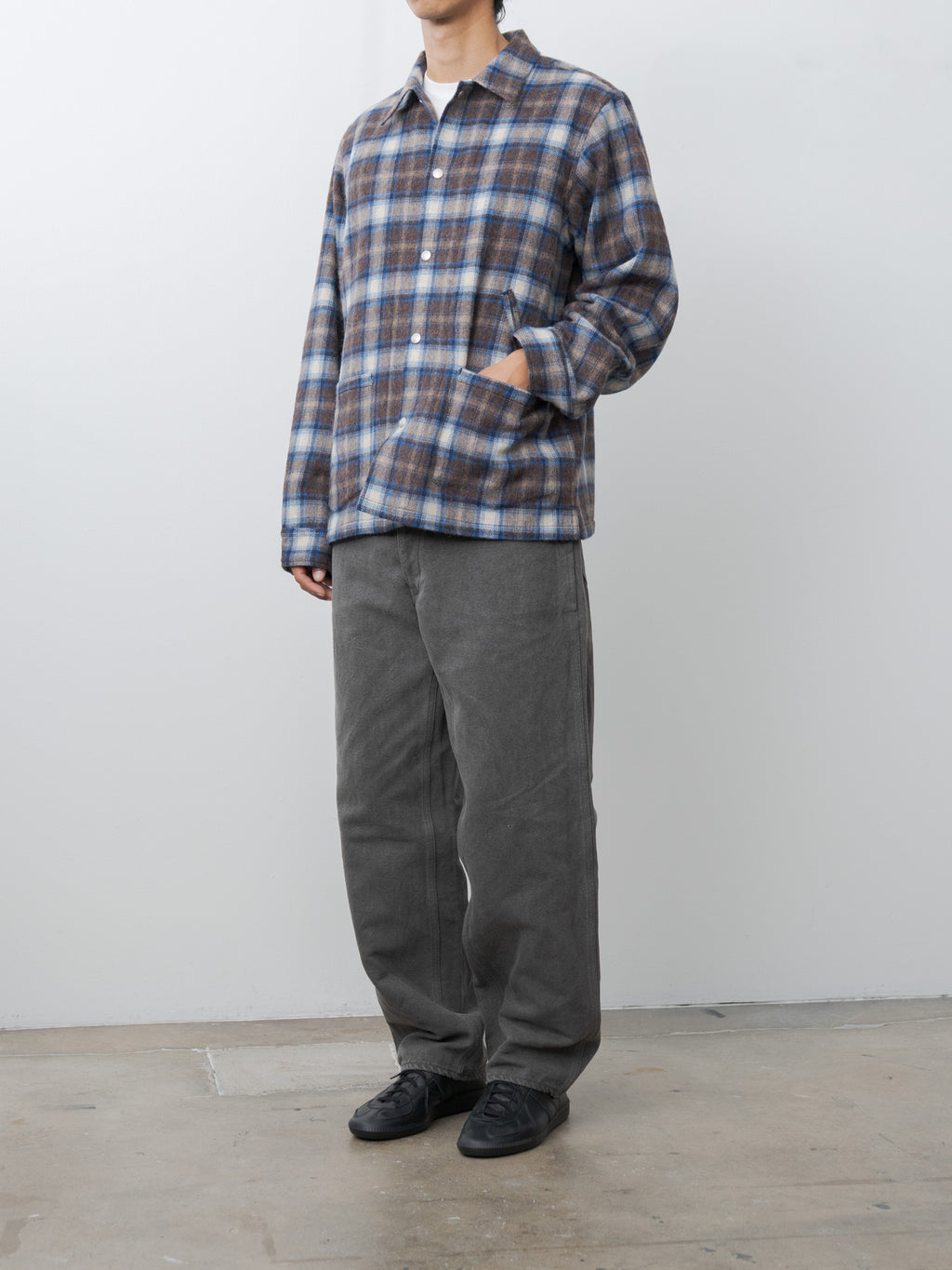 Namu Shop - Fujito Tom CPO Jacket - Blue Check