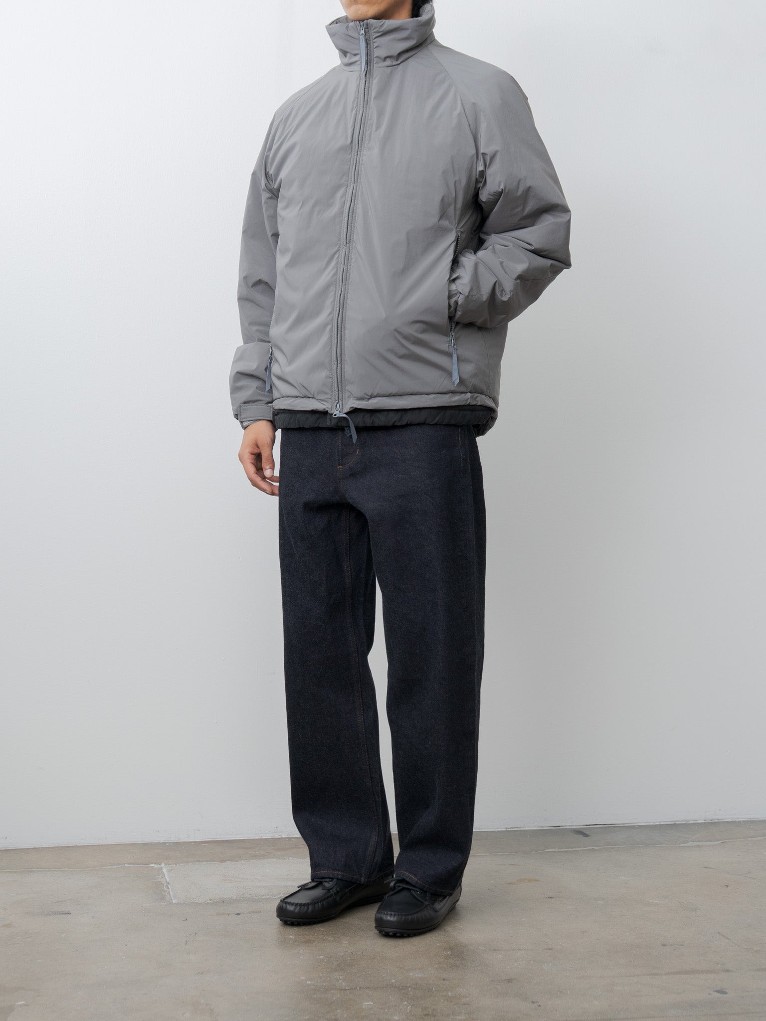Namu Shop - Kaptain Sunshine Poly Nylon Puffer Jacket - Gray