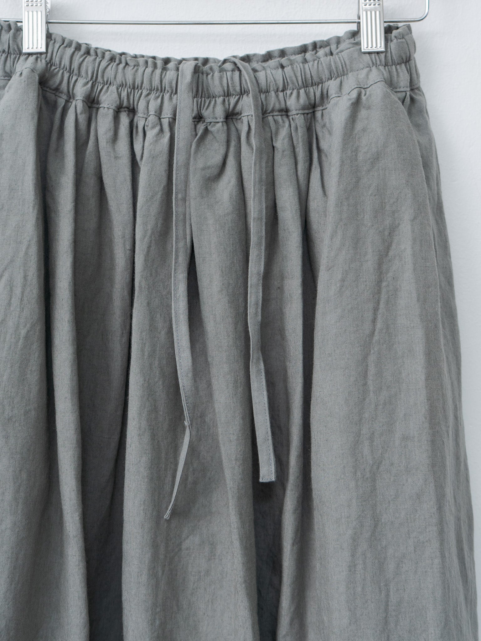 Namu Shop - Ichi Antiquites Linen Skirt - Khaki