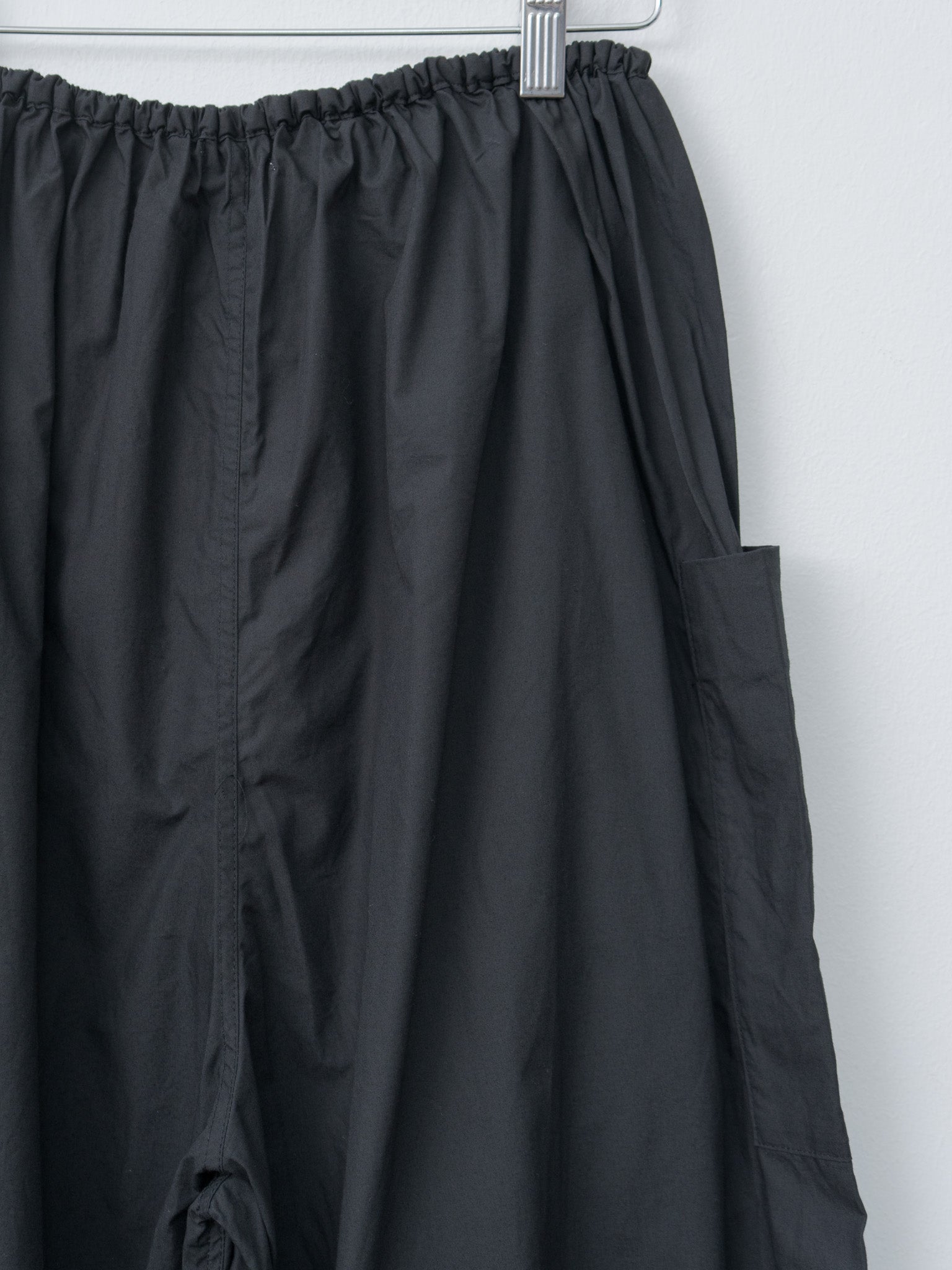 Namu Shop - Ichi Antiquites Typewriter Cotton Pants - Black