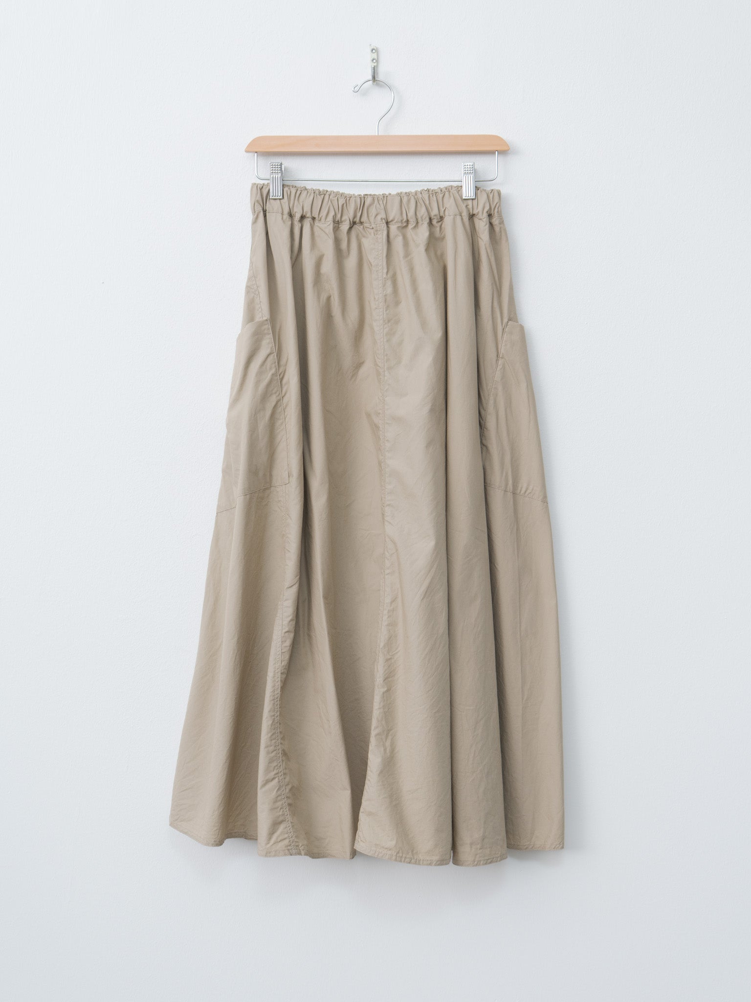 Namu Shop - Ichi Antiquites Typewriter Cotton Skirt - Beige
