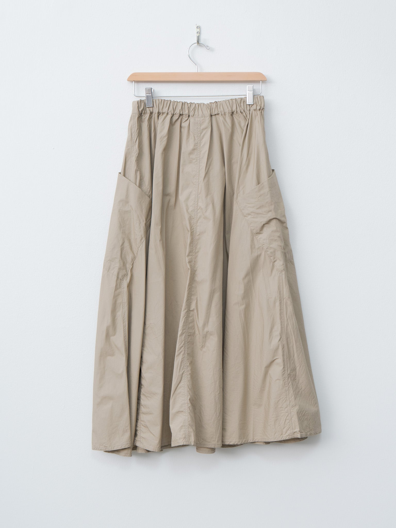 Namu Shop - Ichi Antiquites Typewriter Cotton Skirt - Beige