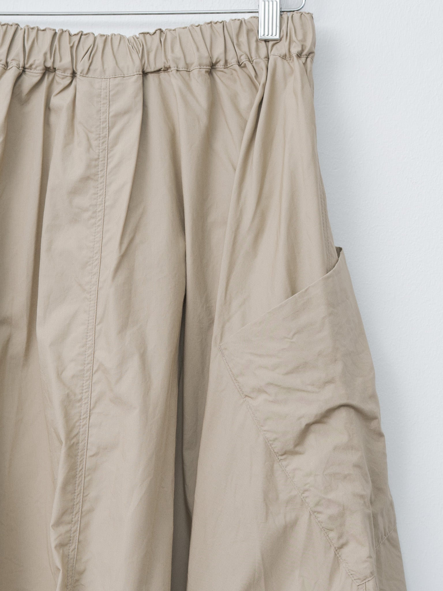 Namu Shop - Ichi Antiquites Typewriter Cotton Skirt - Beige