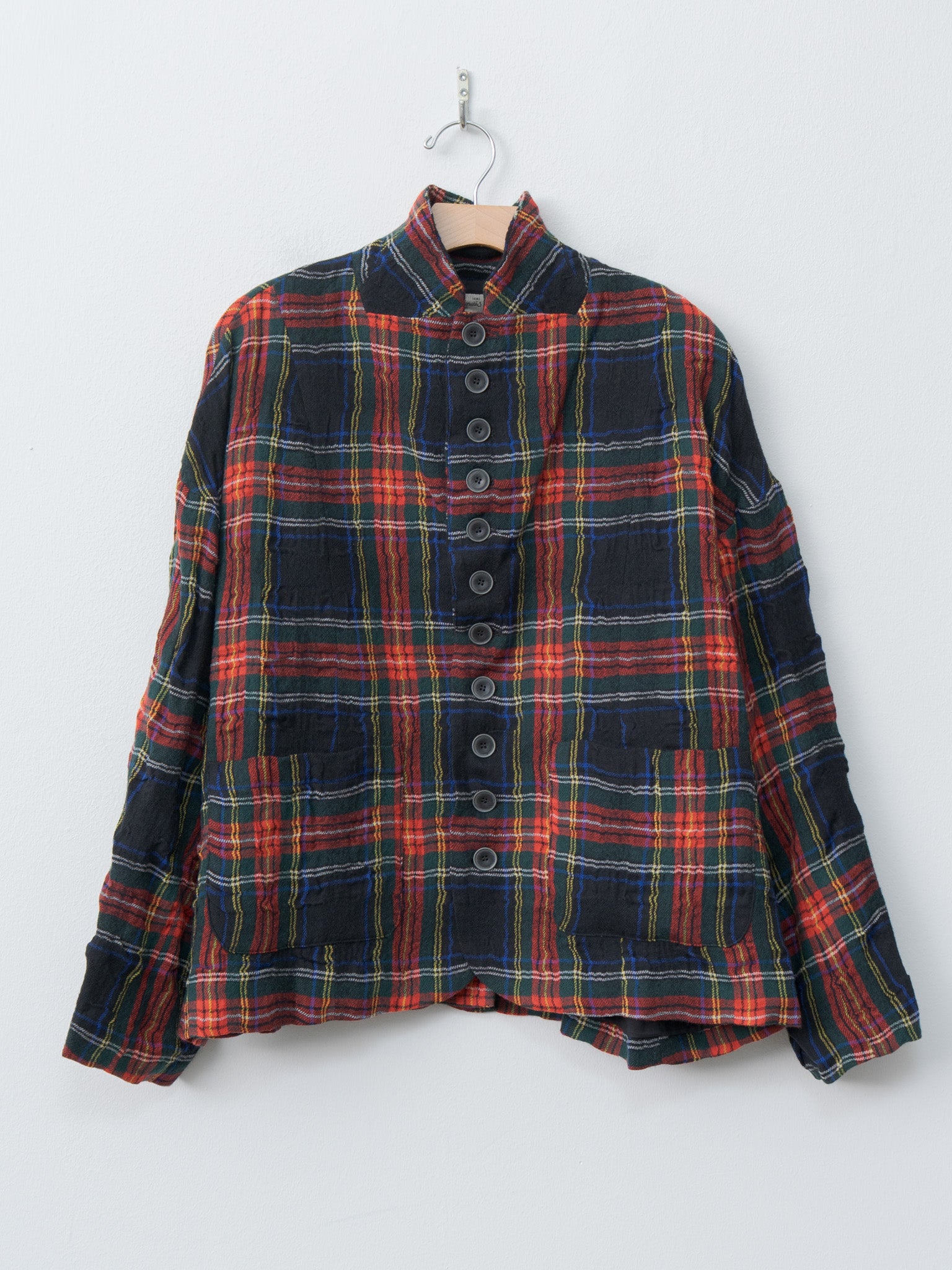 Namu Shop - Ichi Antiquites C/W Tartan Jacket - Black