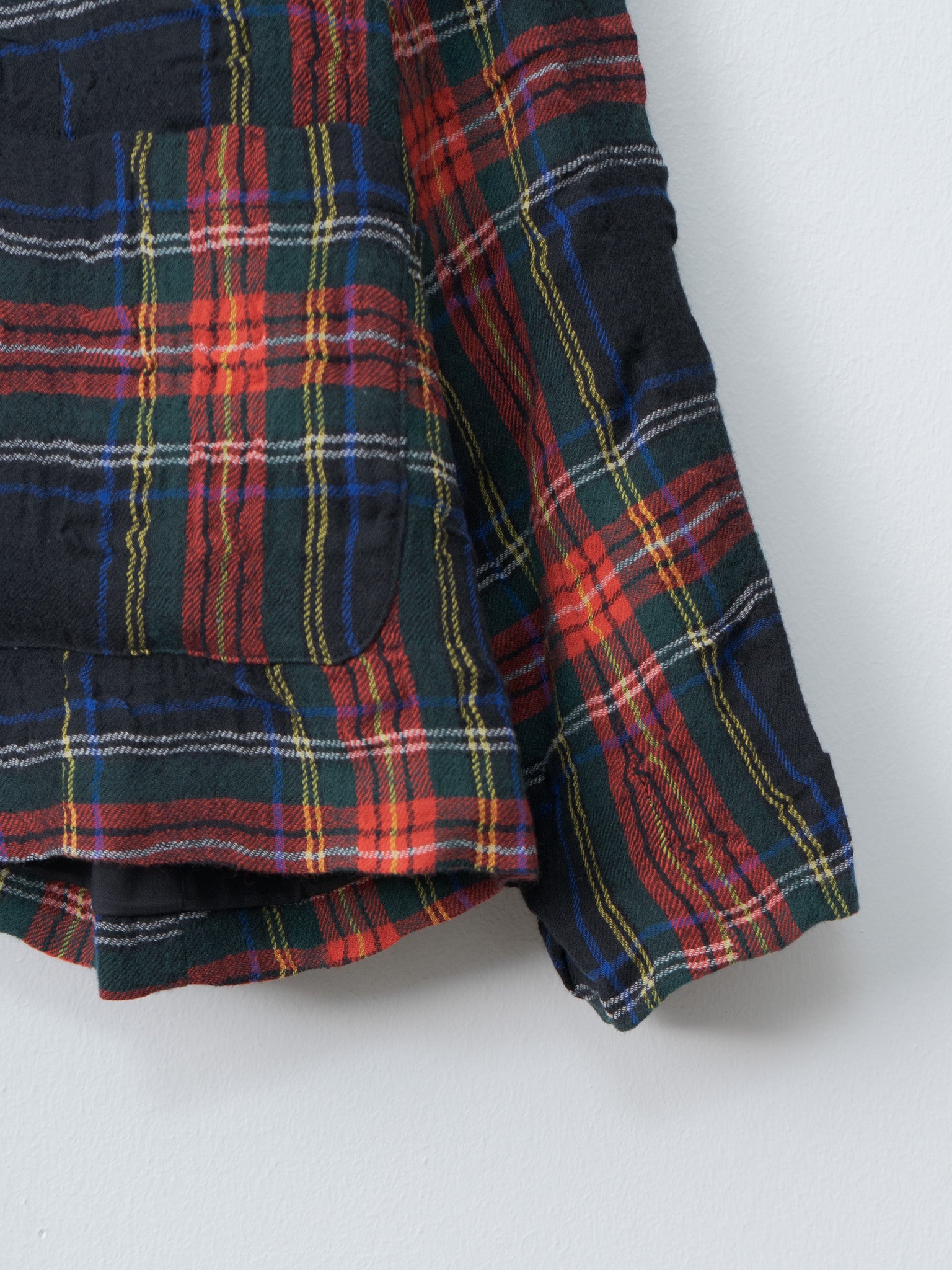 Namu Shop - Ichi Antiquites C/W Tartan Jacket - Black