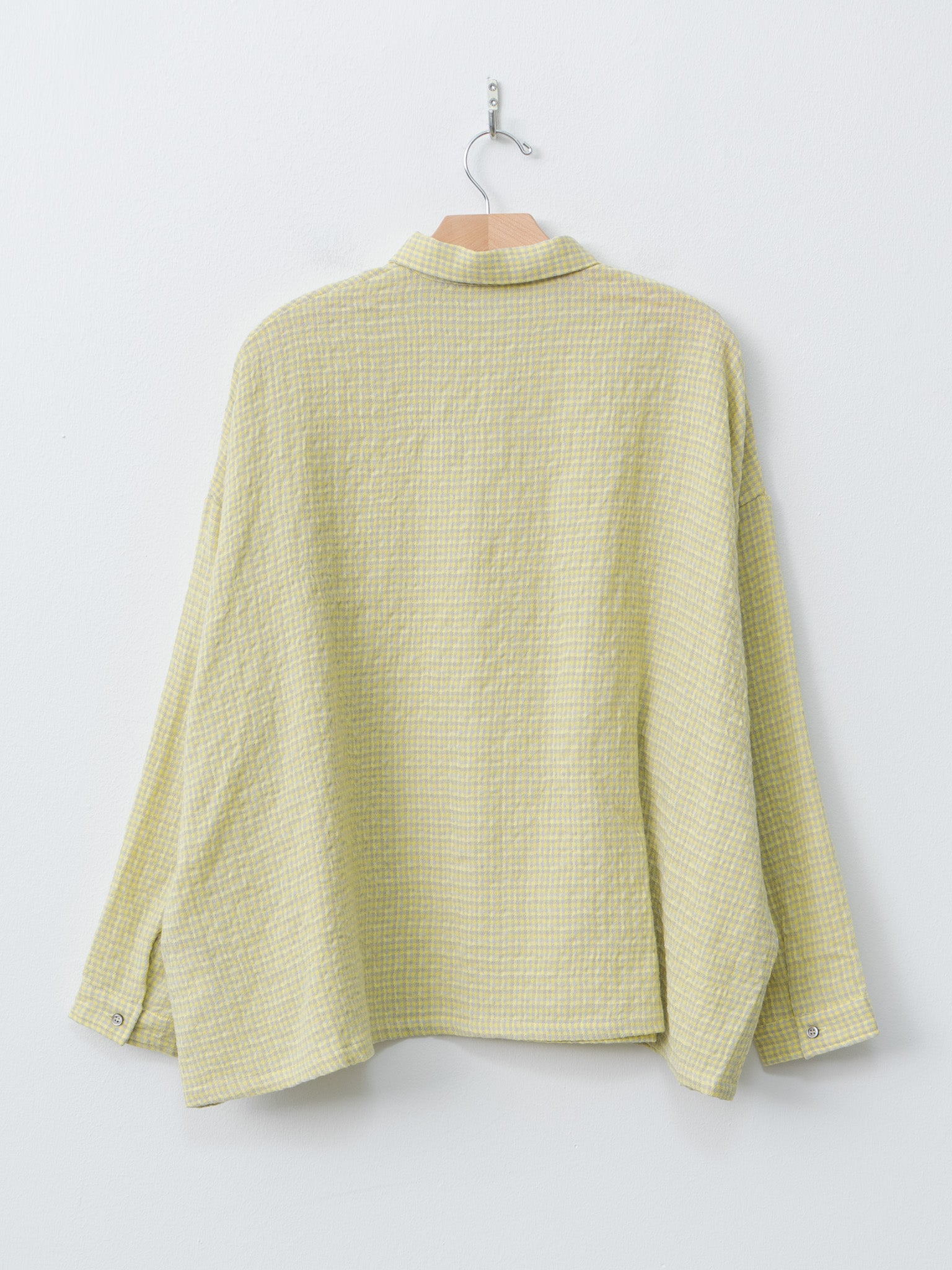 Namu Shop - Ichi Antiquites W/C Gingham Shirt - Yellow x Gray