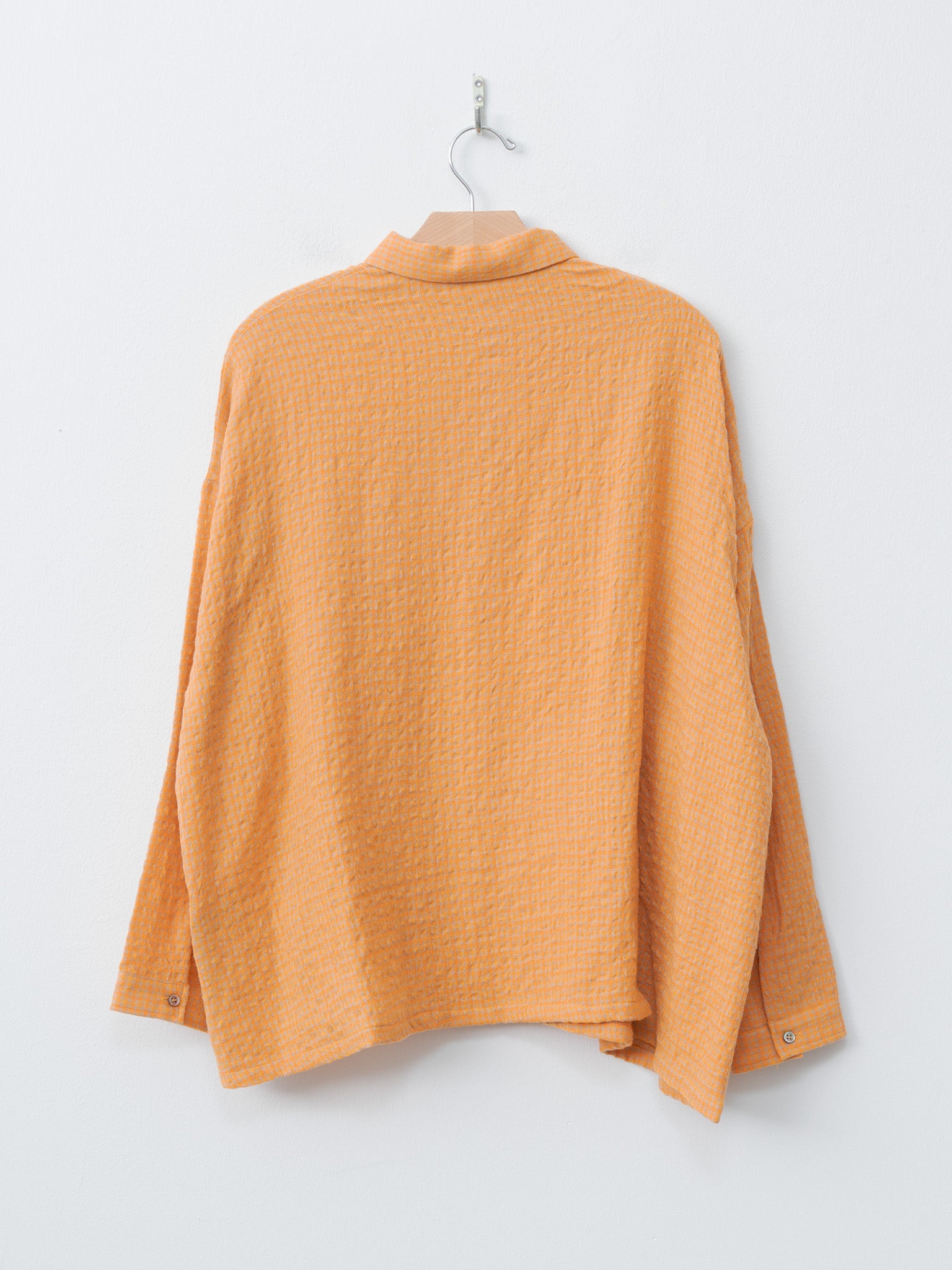 Namu Shop - Ichi Antiquites W/C Gingham Shirt - Orange x Mocha