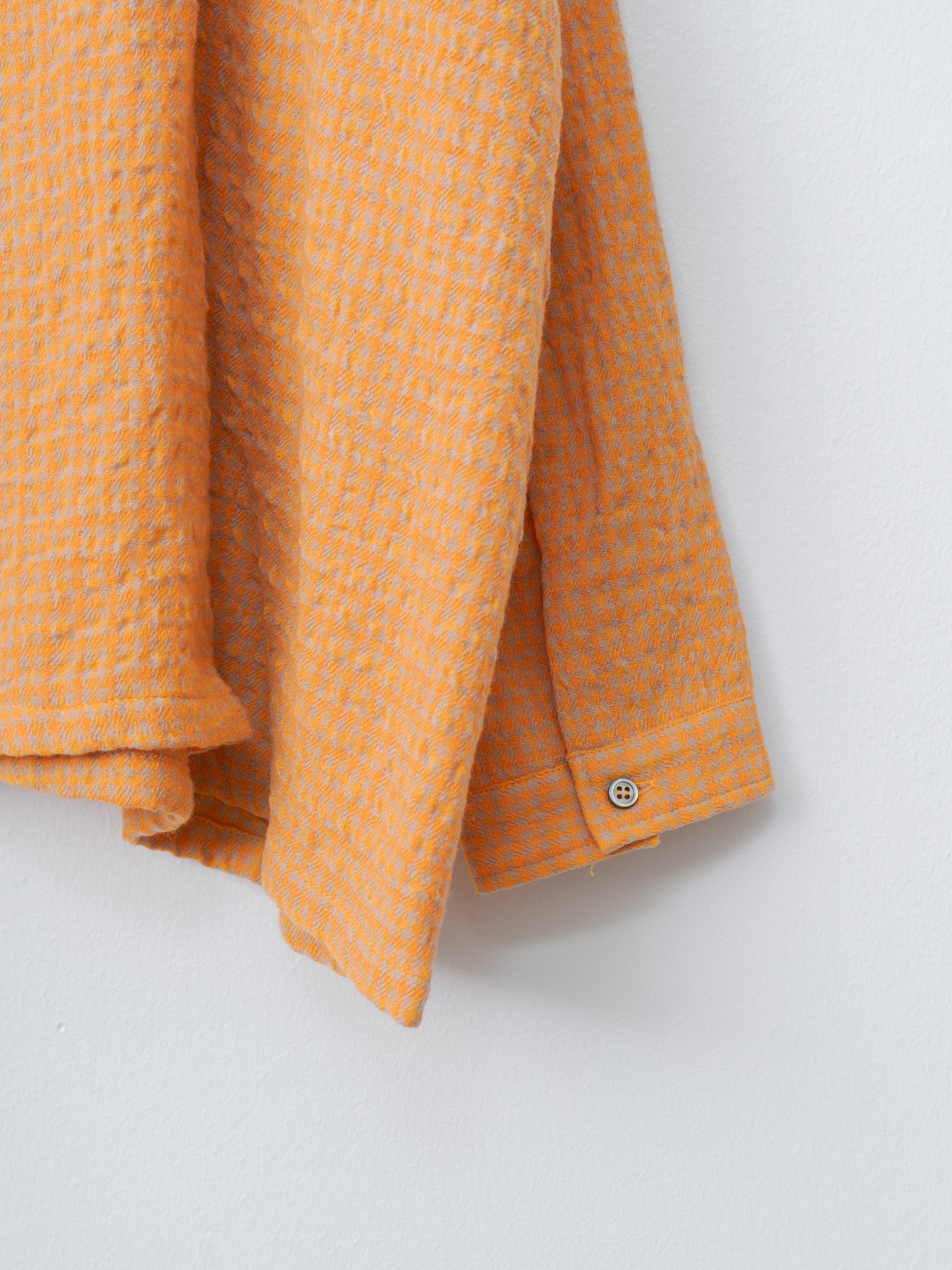 Namu Shop - Ichi Antiquites W/C Gingham Shirt - Orange x Mocha