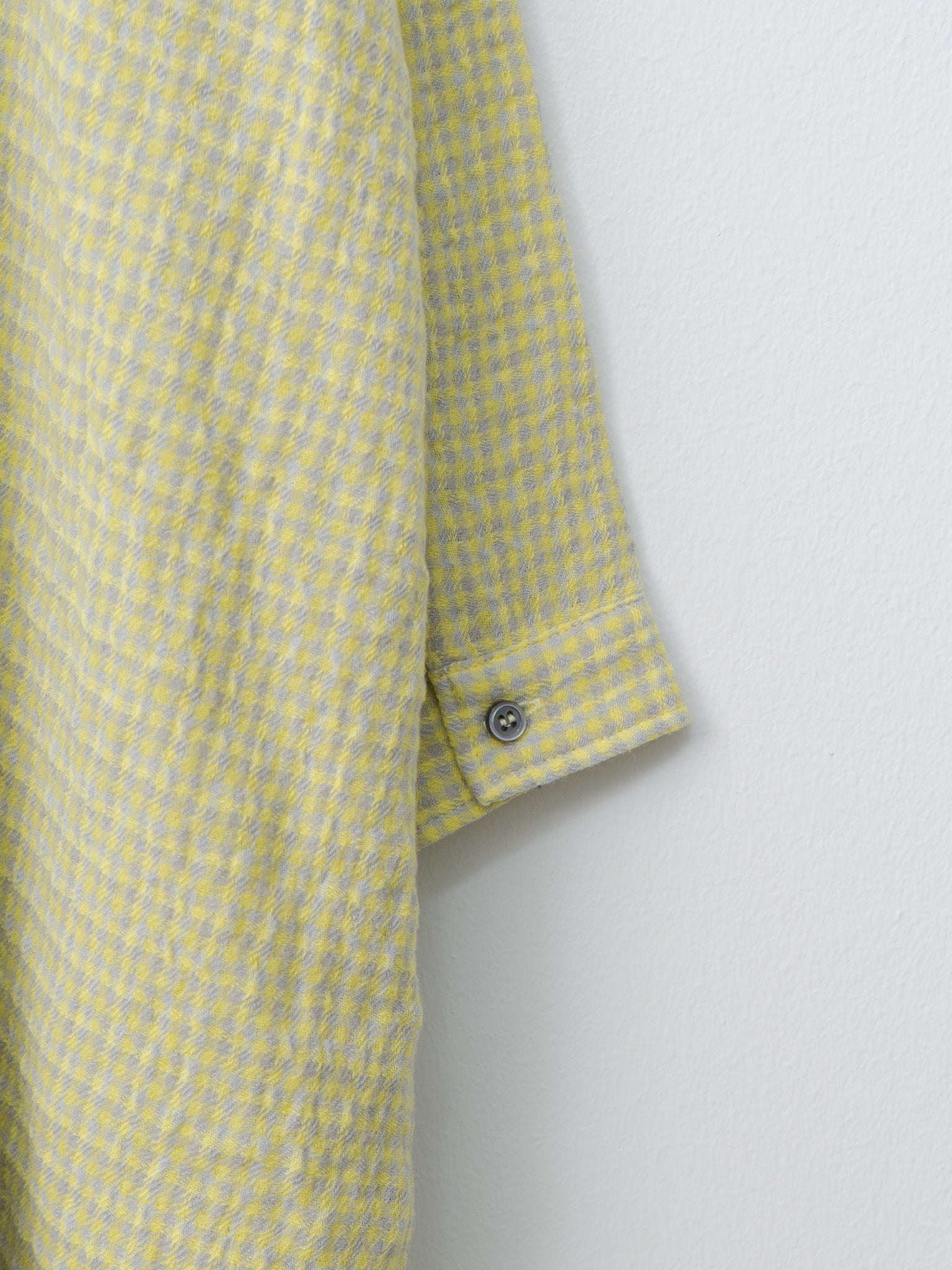 Namu Shop - Ichi Antiquites W/C Gingham Dress - Yellow x Gray