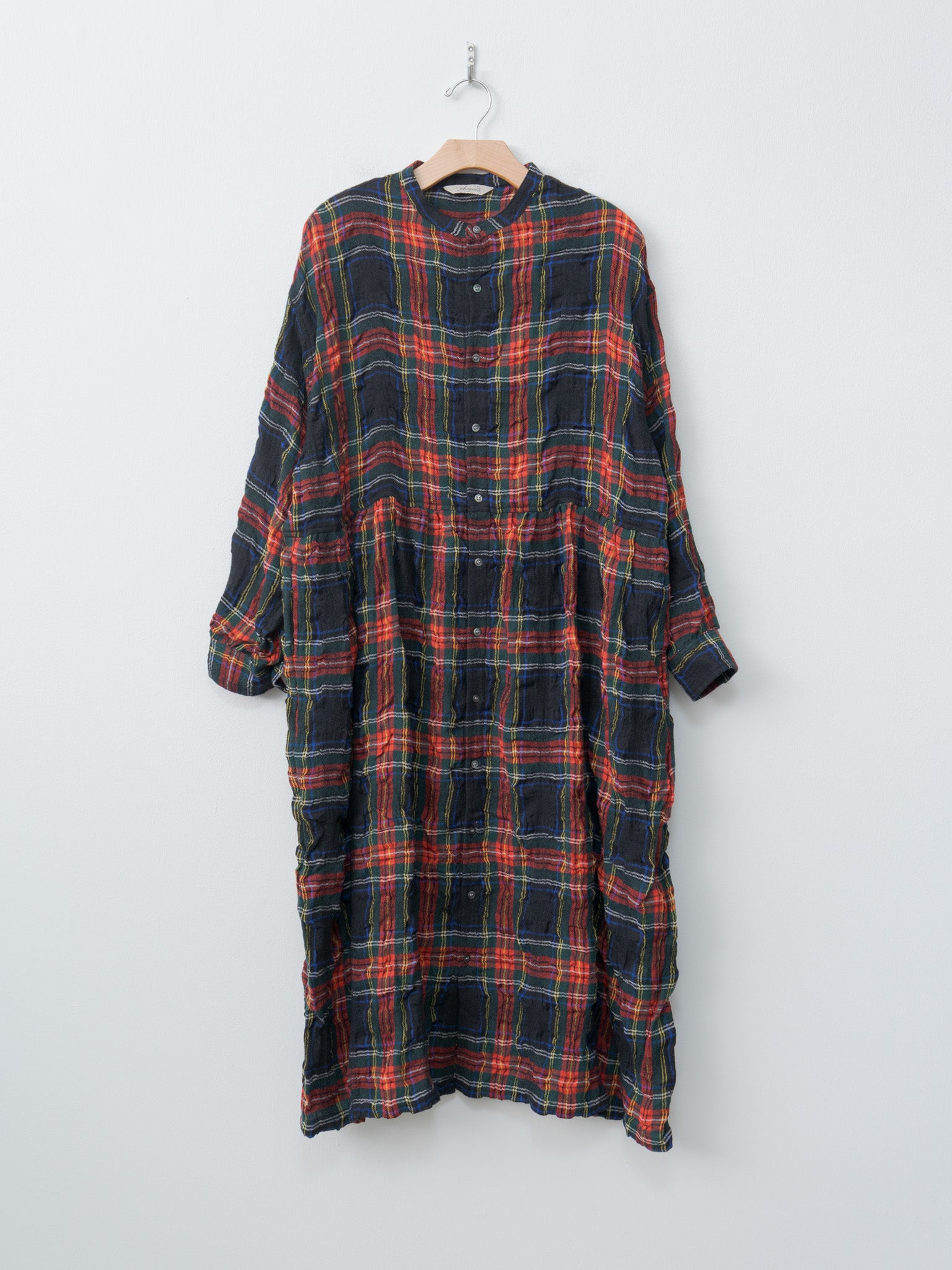 Namu Shop - Ichi Antiquites C/W Tartan Dress - Black
