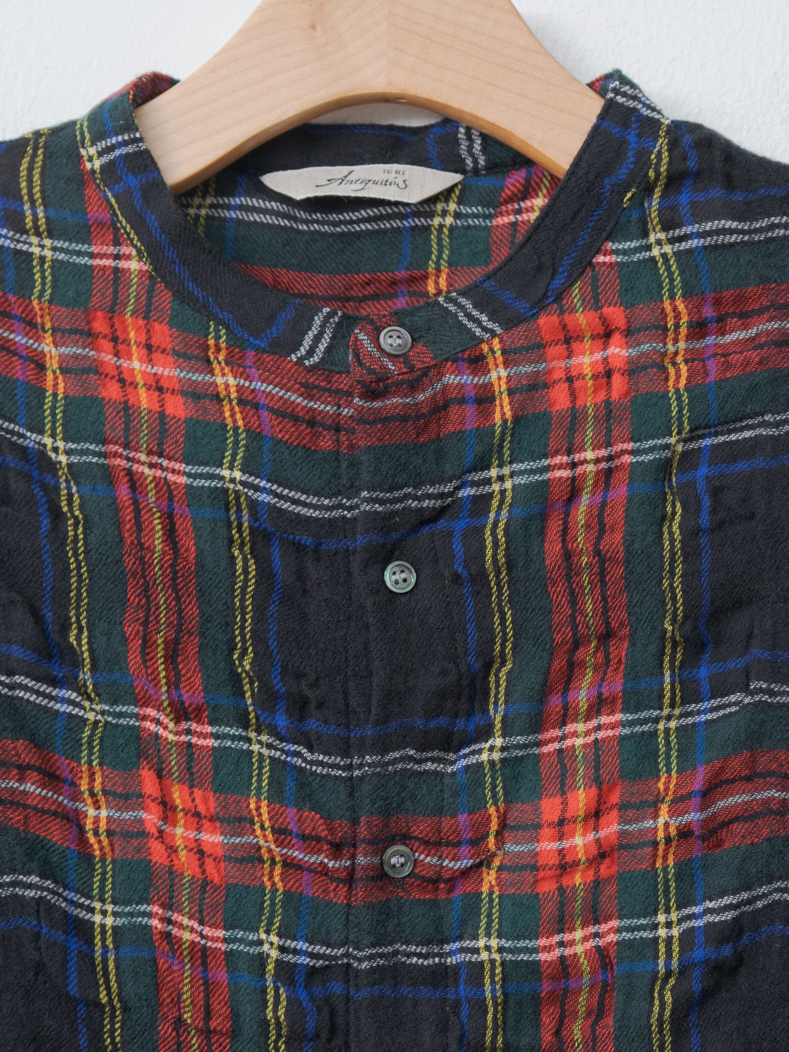 Namu Shop - Ichi Antiquites C/W Tartan Dress - Black