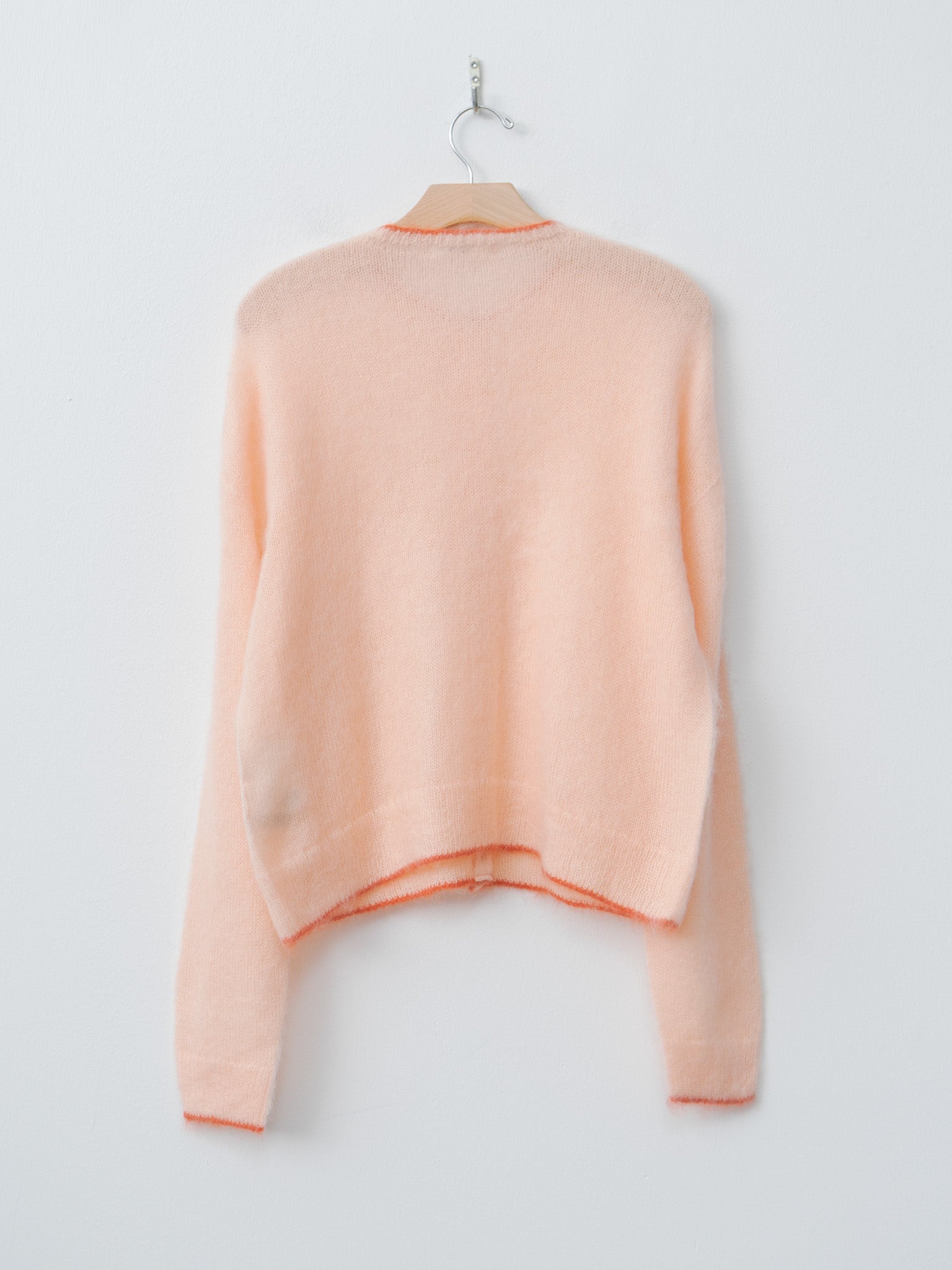 Namu Shop - Ichi Antiquites Mohair Cardigan - Pink x Orange