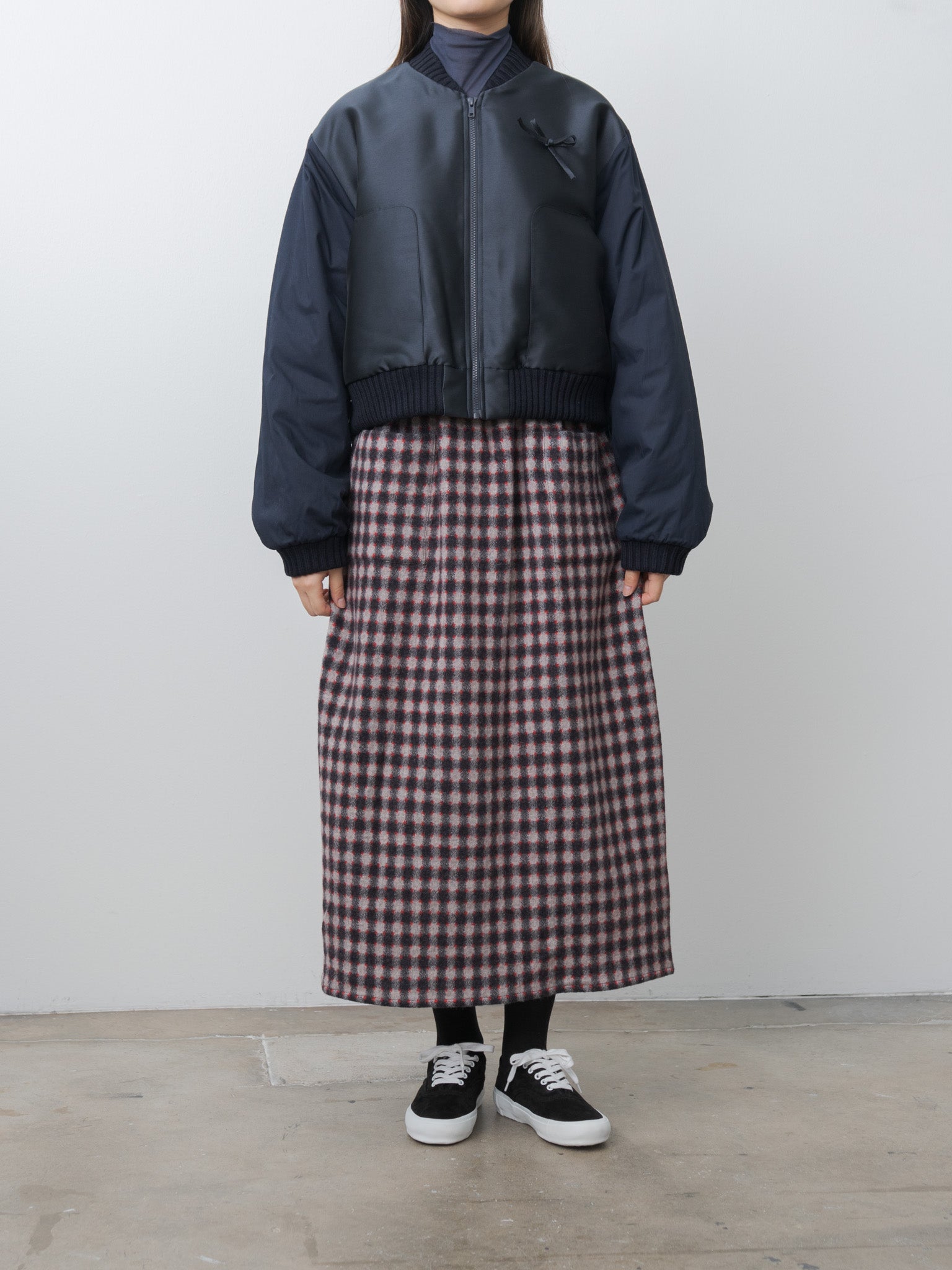 Namu Shop - Eleph Bow Coat - Navy