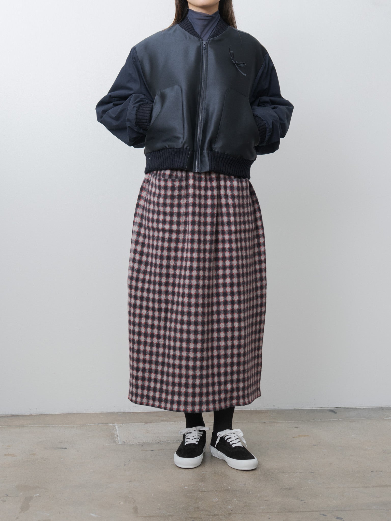 Namu Shop - Eleph Bow Coat - Navy