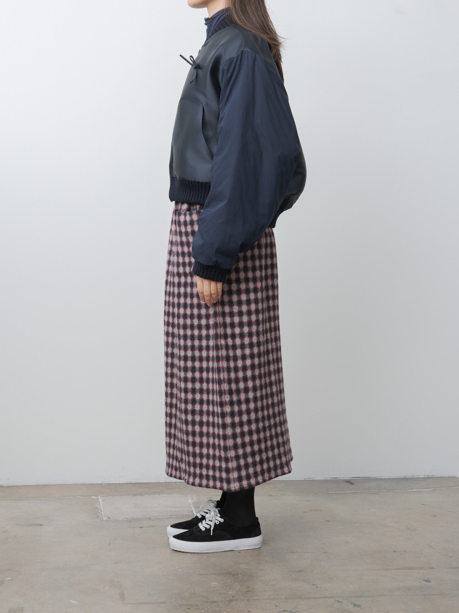 Namu Shop - Eleph Bow Coat - Navy