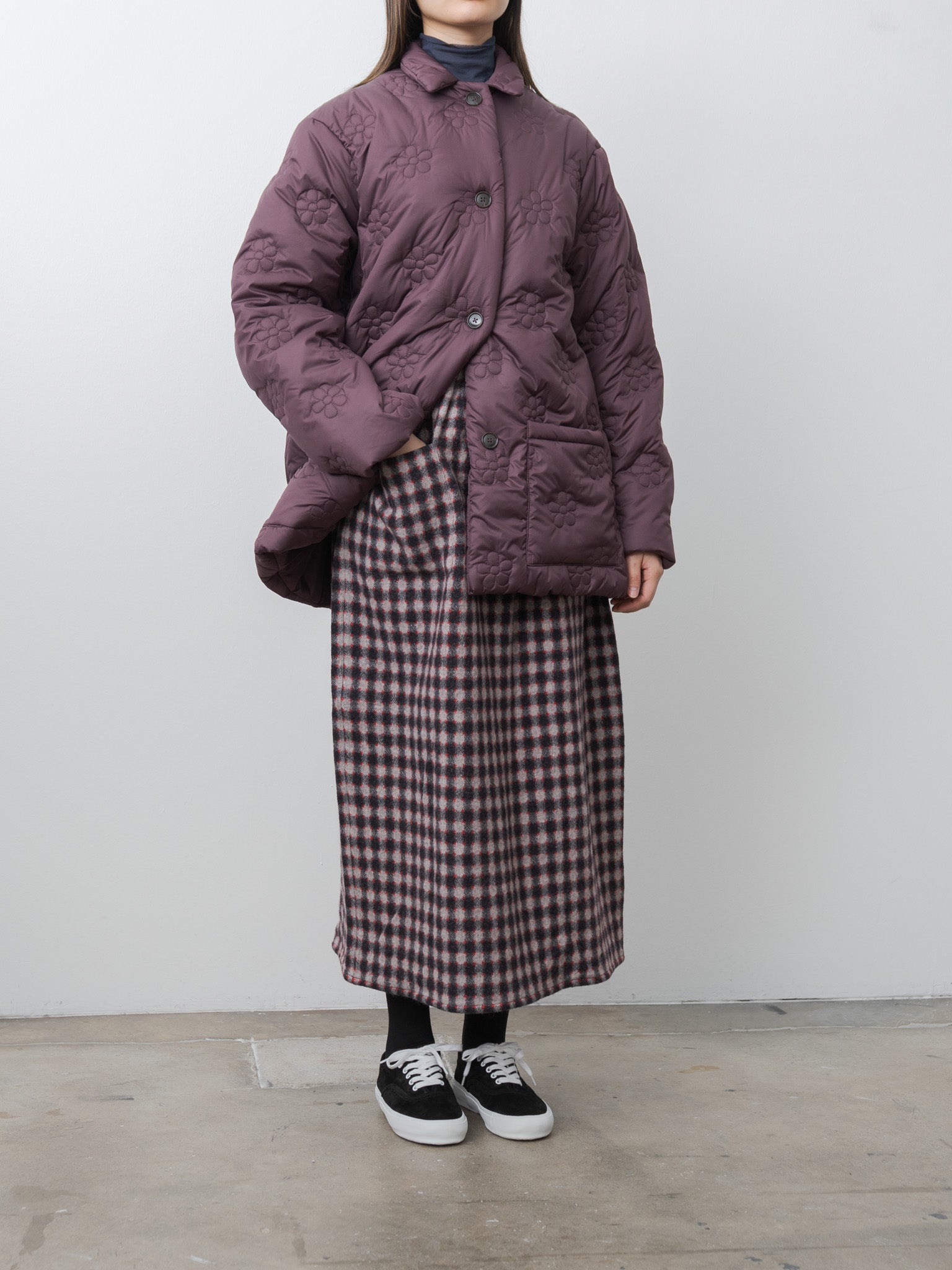 Namu Shop - Eleph Small Puff Coat - Burgundy