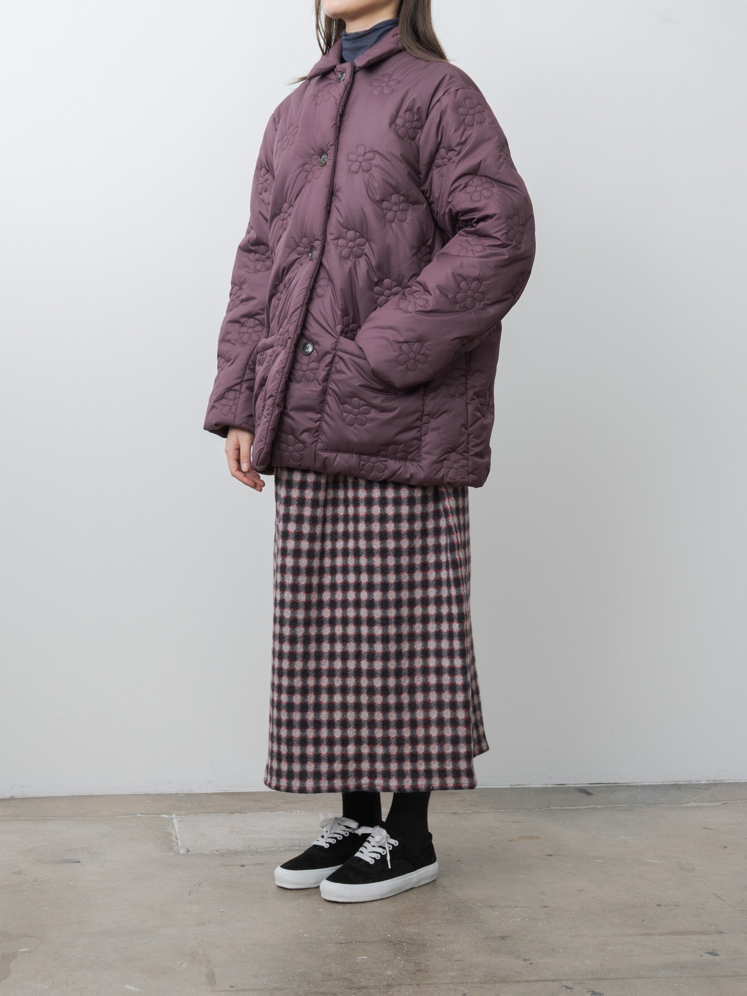 Namu Shop - Eleph Small Puff Coat - Burgundy