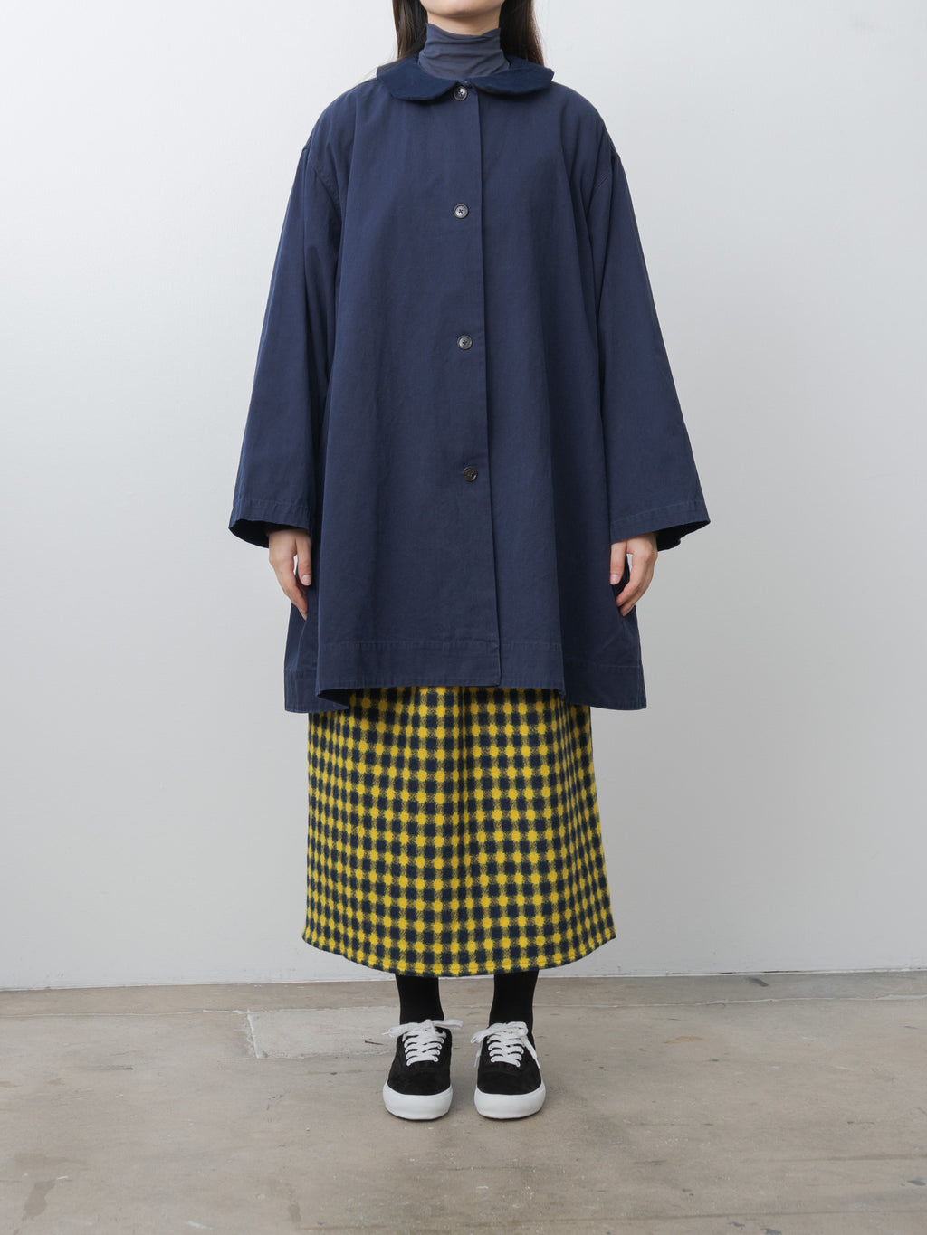 Namu Shop - Eleph Ange Coat Long - Navy