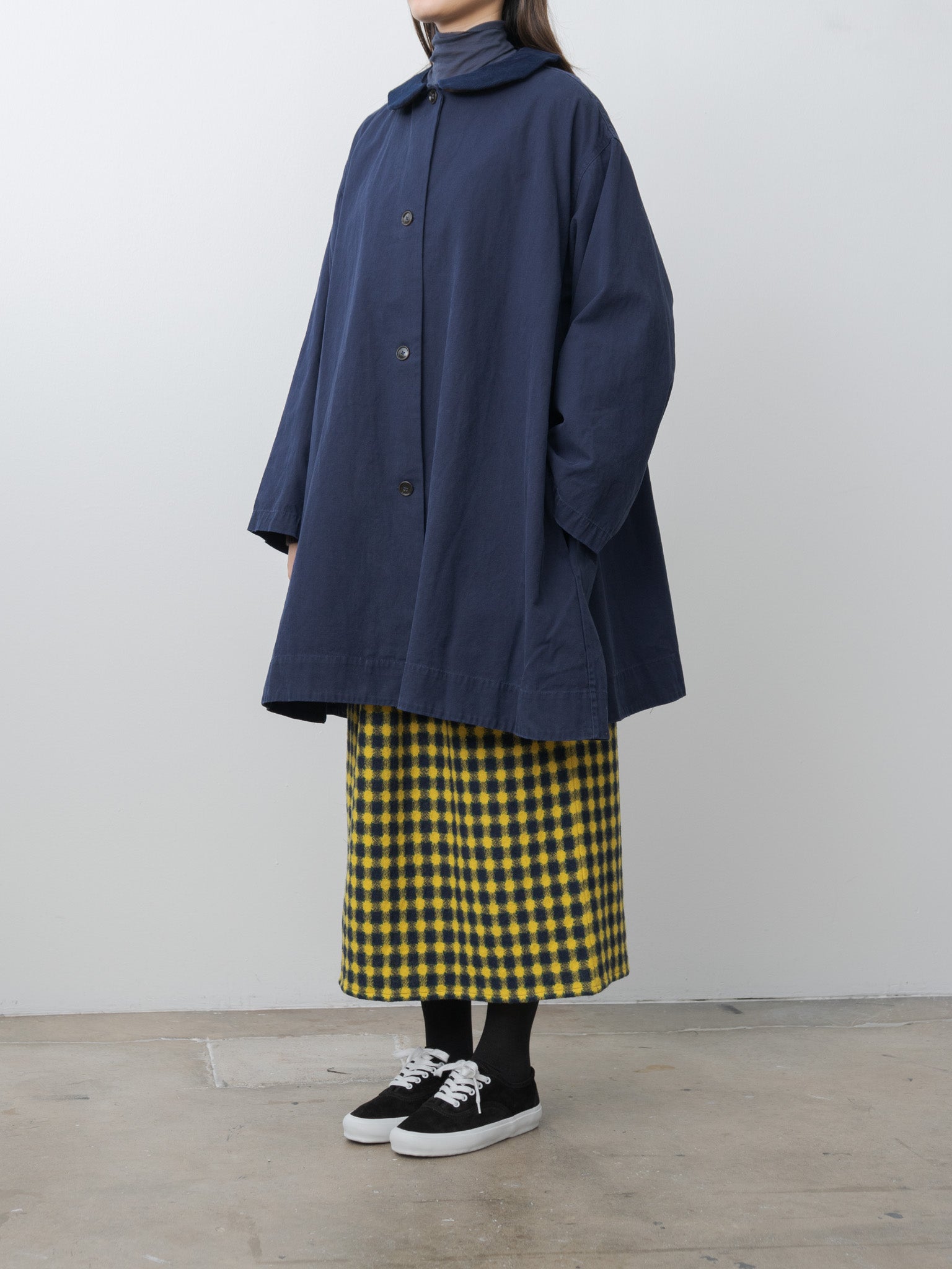 Namu Shop - Eleph Ange Coat Long - Navy