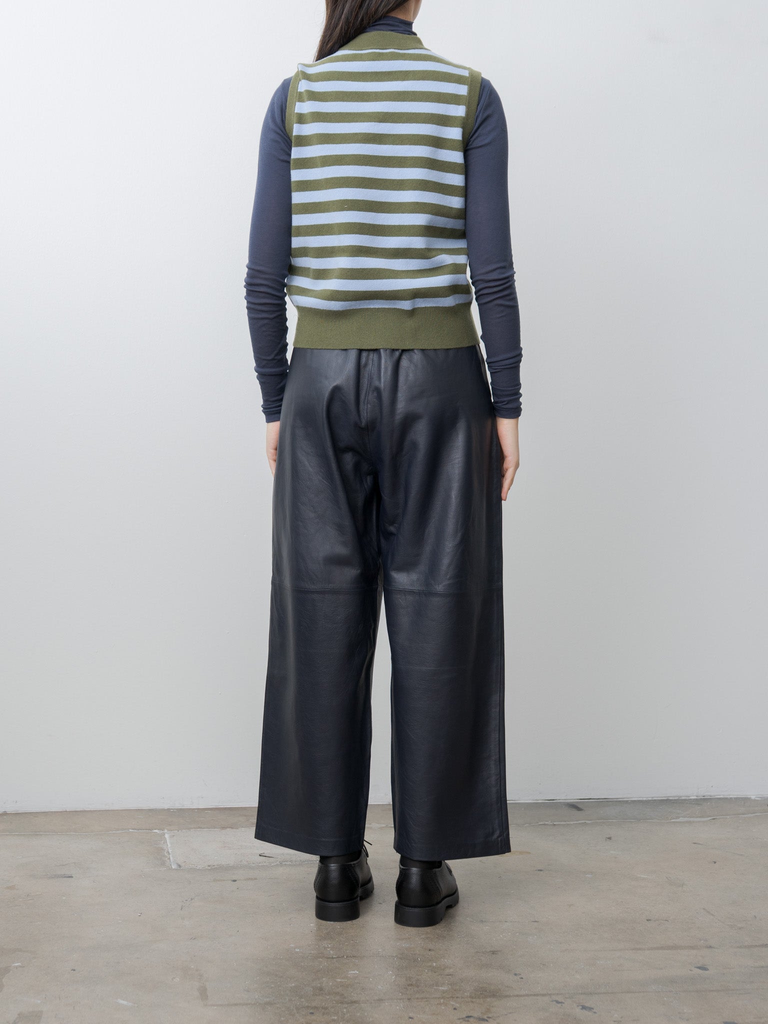 Namu Shop - Eleph Opa Spencer - Blue/Olive Stripe