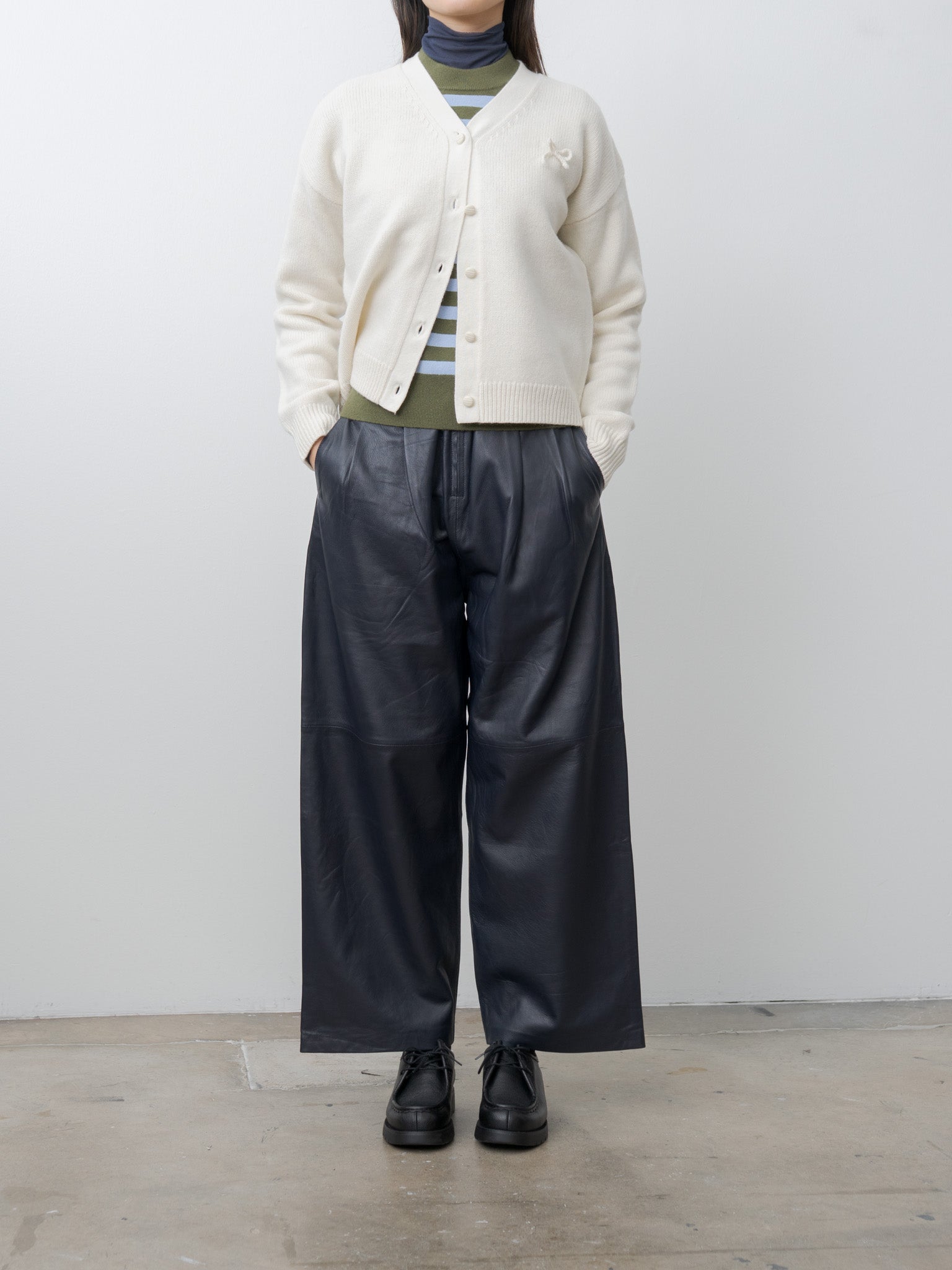 Namu Shop - Eleph Opa Spencer - Blue/Olive Stripe