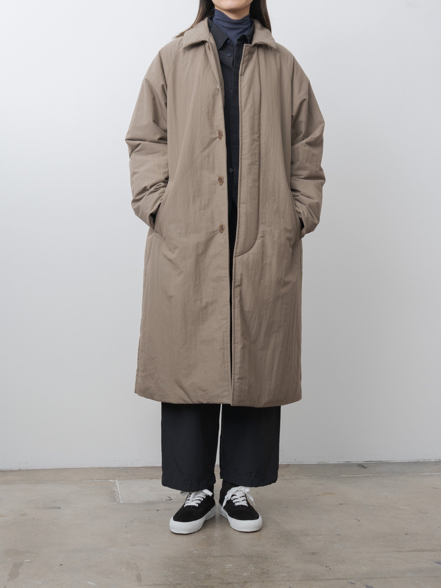 Namu Shop - Veritecoeur Unisex C/N Shirt Jacket - Dark Navy