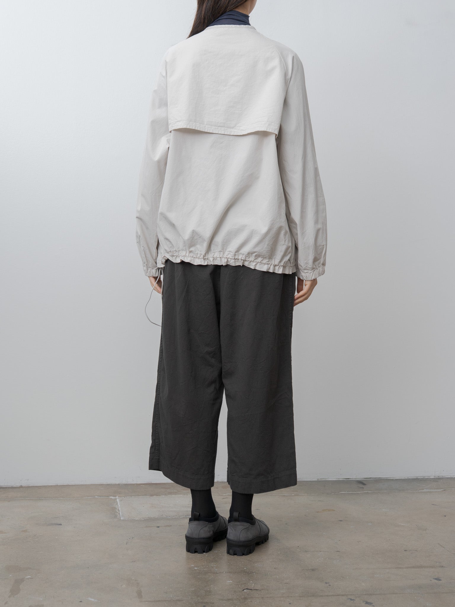 Namu Shop - Veritecoeur Vegetable Dyed Yoke Shirt - Ice Gray