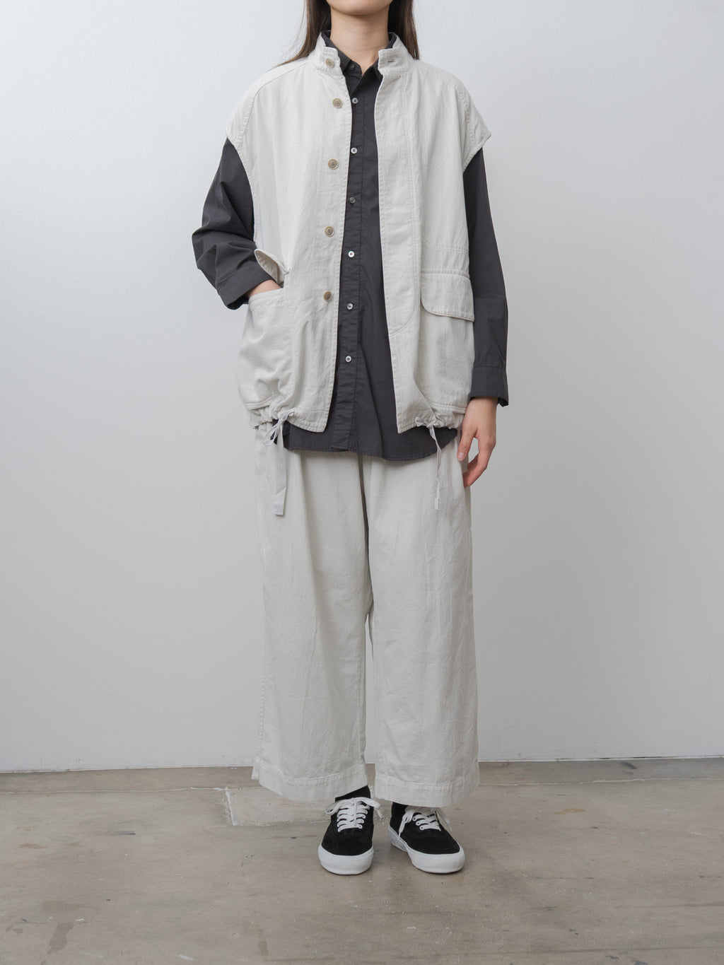 Namu Shop - Veritecoeur Washer Vest - Ice Gray