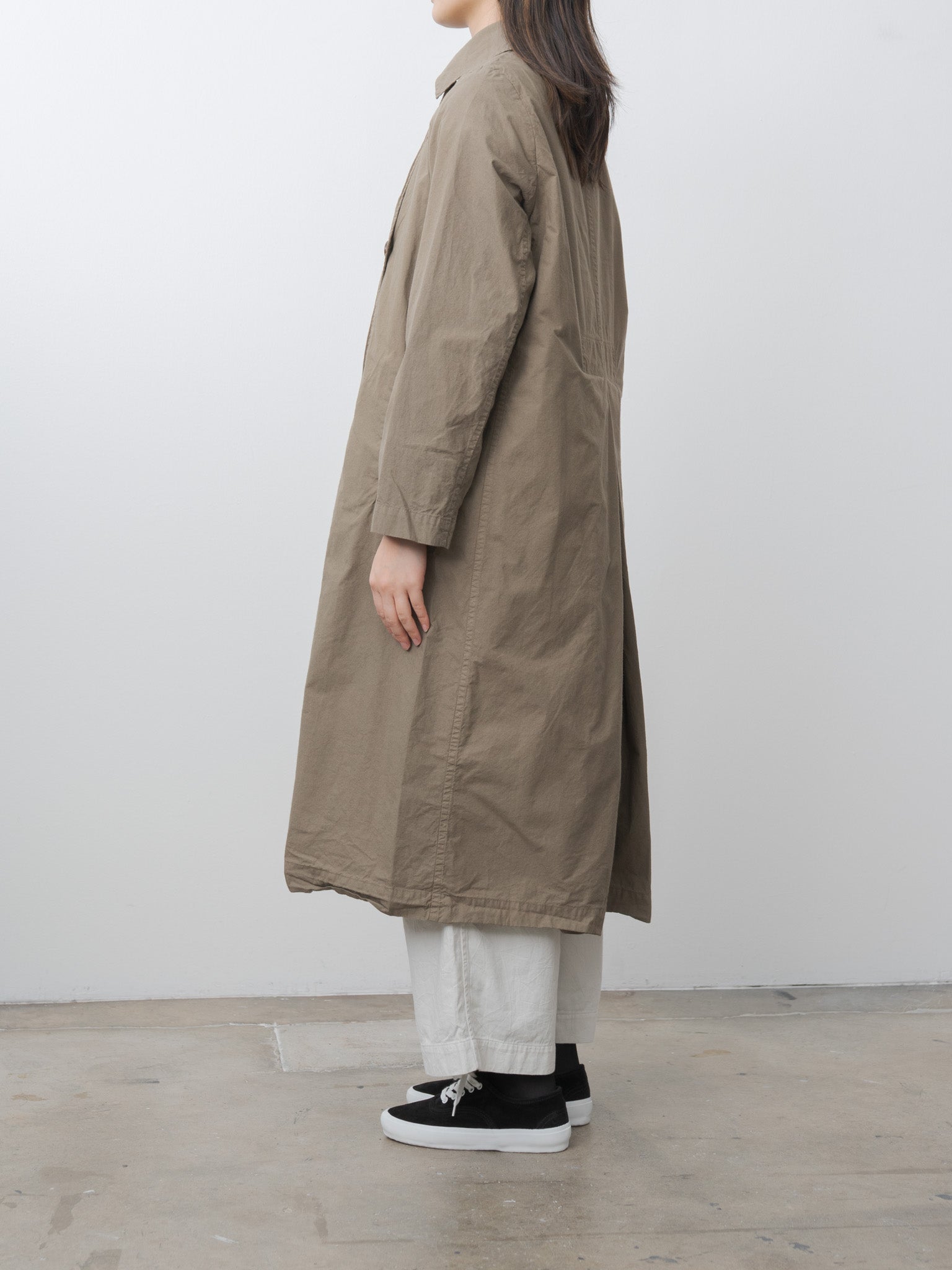 Namu Shop - Veritecoeur Double Button Coat - Khaki Olive