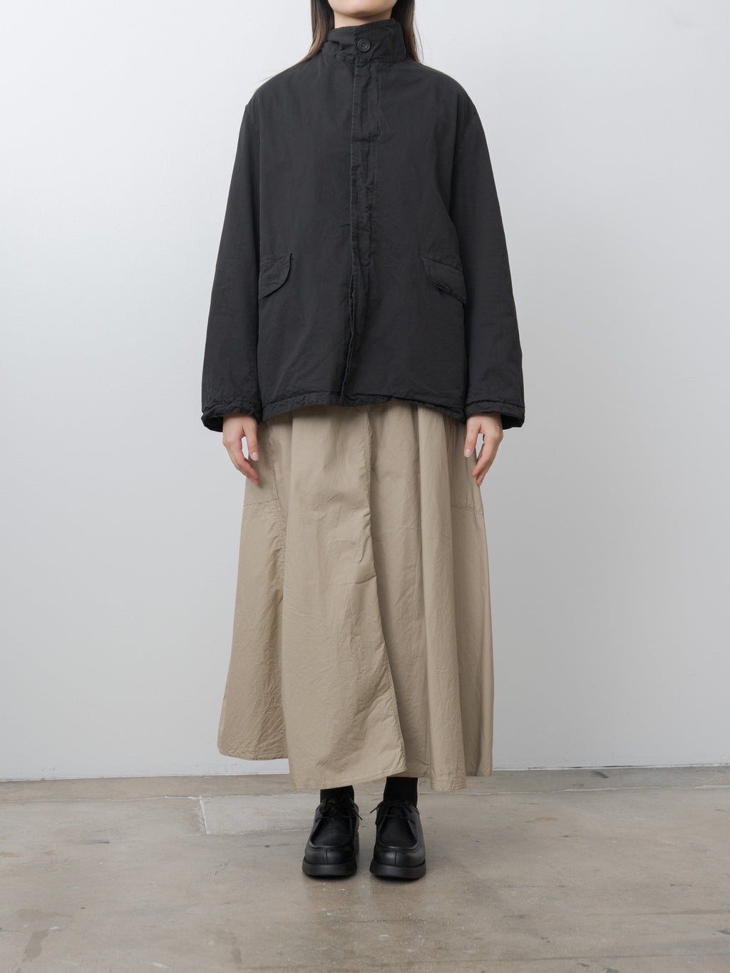 Namu Shop - Veritecoeur Garment-dye Blouson - Black