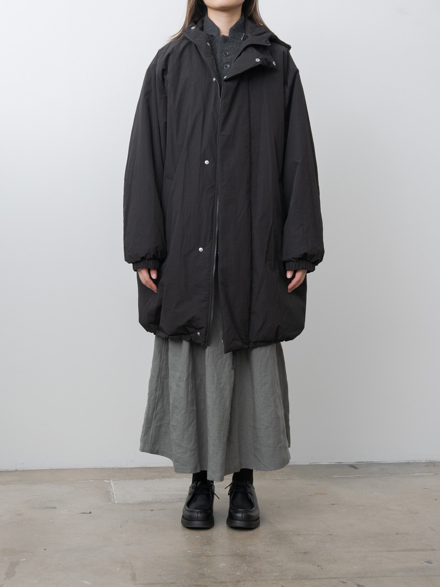 Namu Shop - Ichi Antiquites Linen Skirt - Khaki