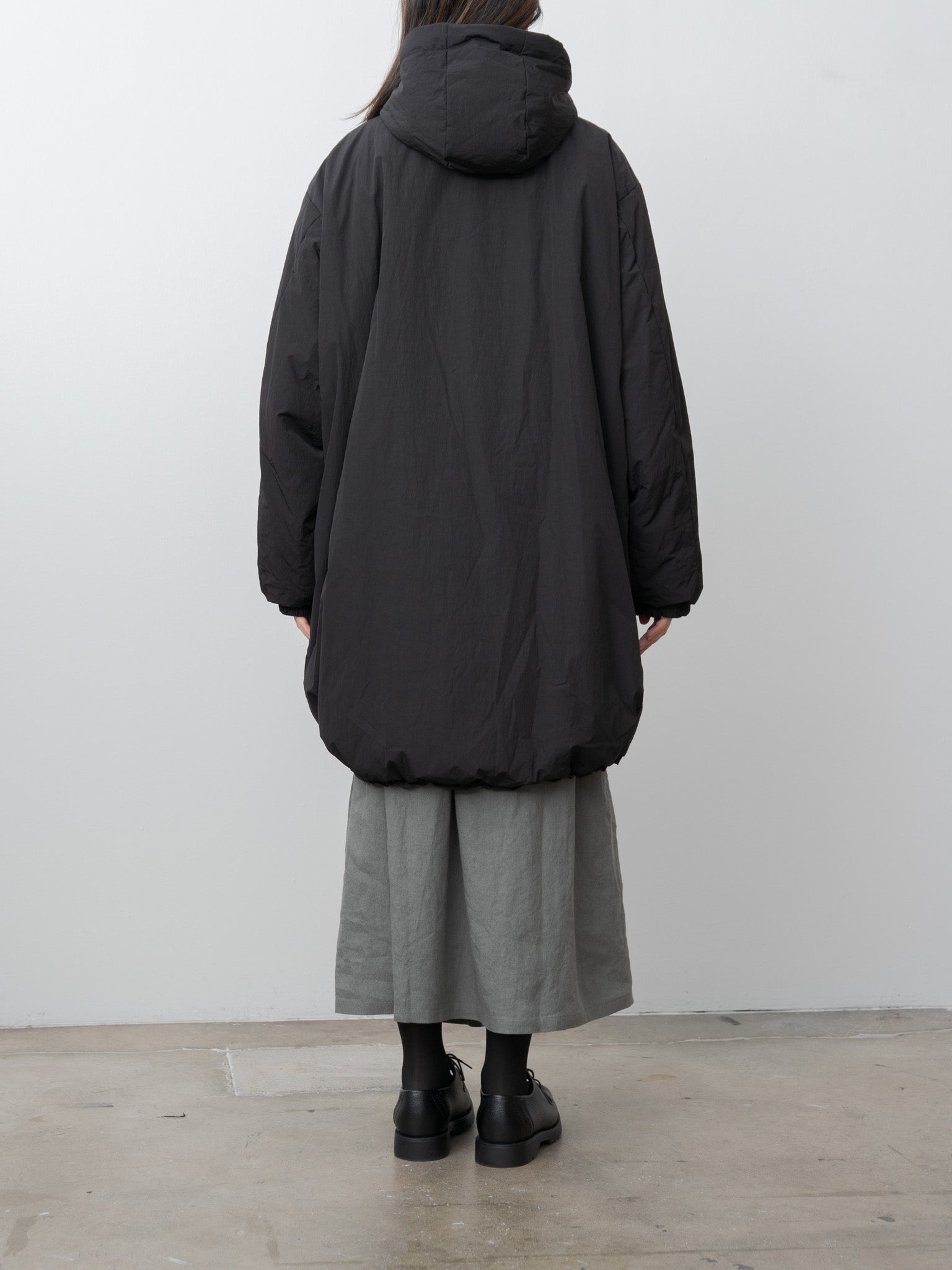 Namu Shop - ssstein Oversized Padded Hoodie Coat - Black