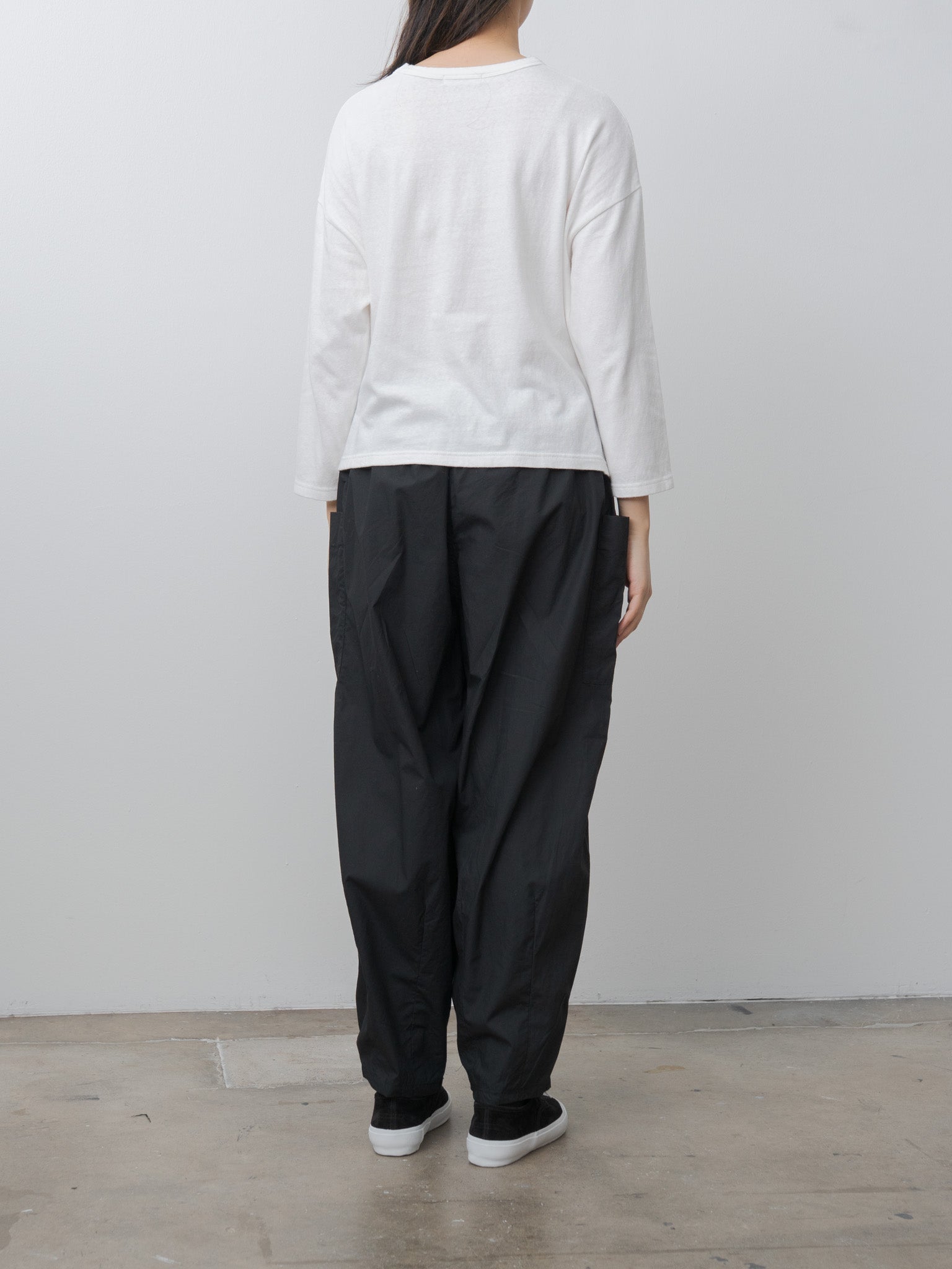 Namu Shop - Ichi Antiquites Typewriter Cotton Pants - Black