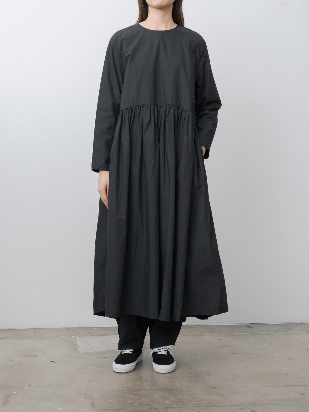 Namu Shop - Ichi Antiquites Typewriter Cotton Dress - Black