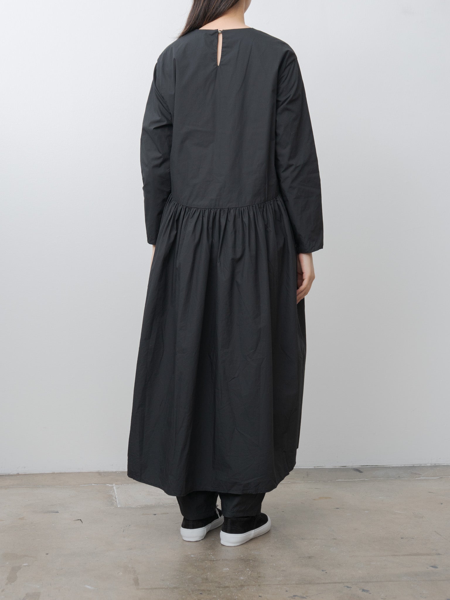Namu Shop - Ichi Antiquites Typewriter Cotton Dress - Black