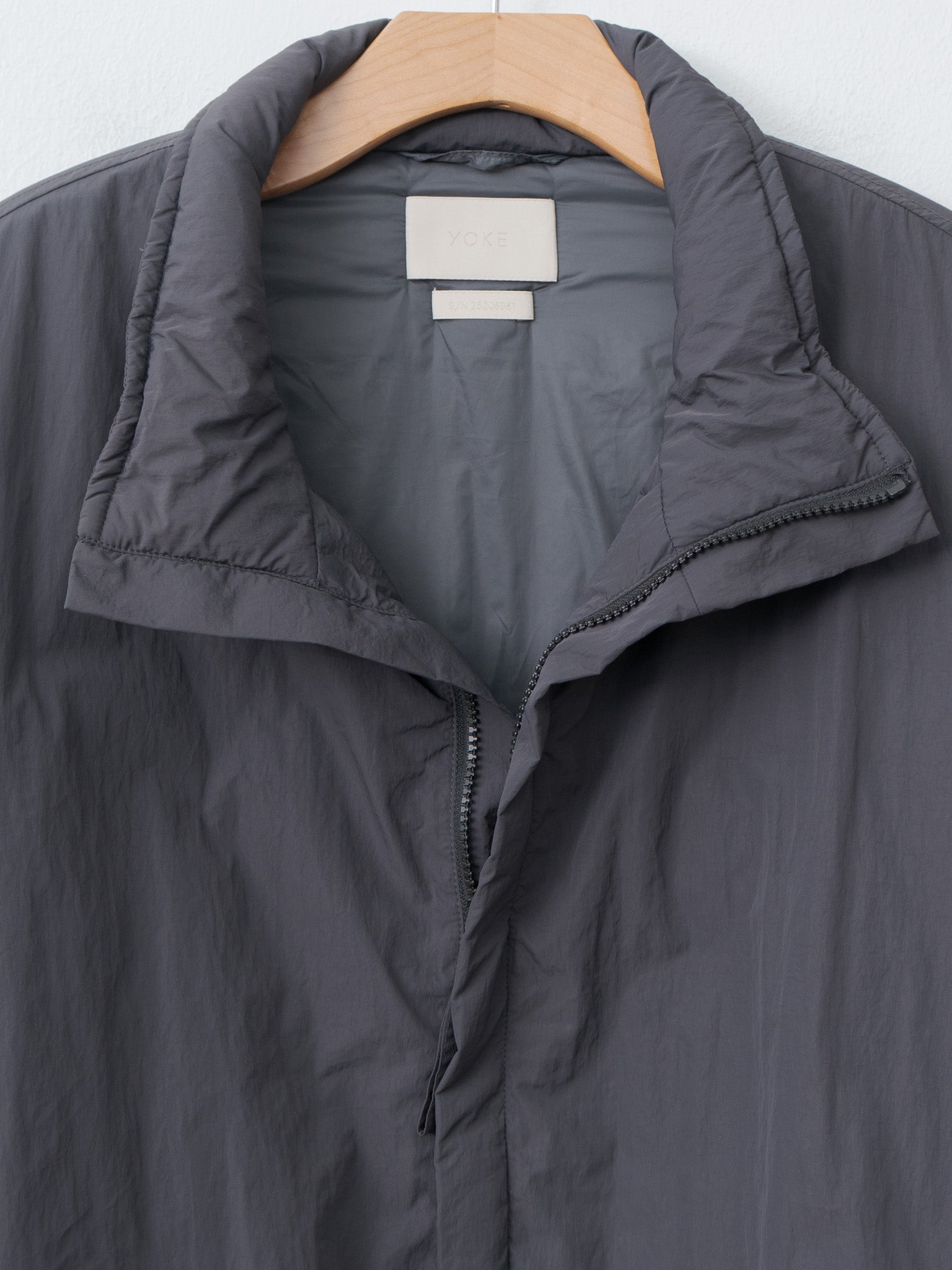 Namu Shop - Yoke Nylon Puffer Blouson - Charcoal