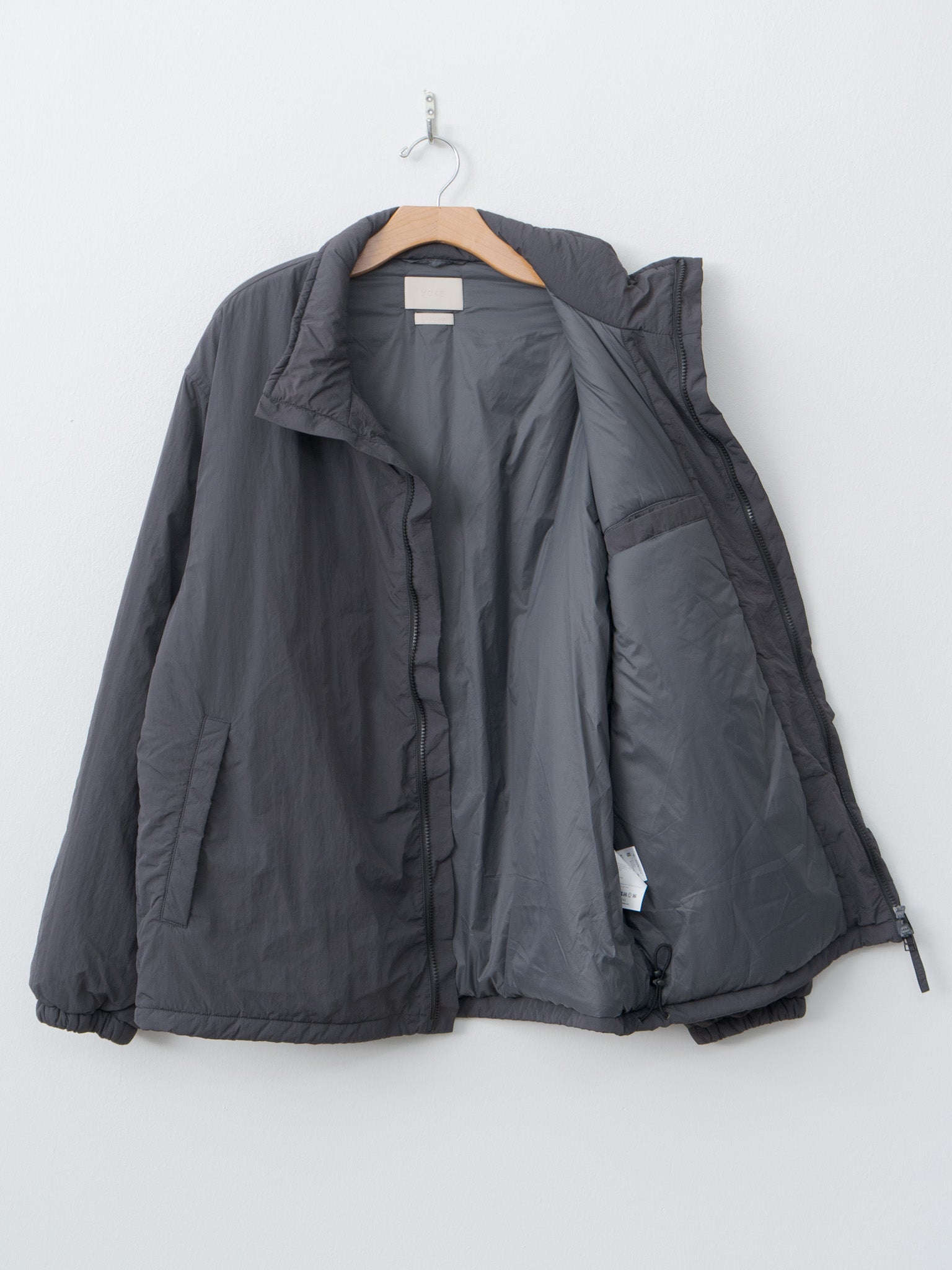 Namu Shop - Yoke Nylon Puffer Blouson - Charcoal
