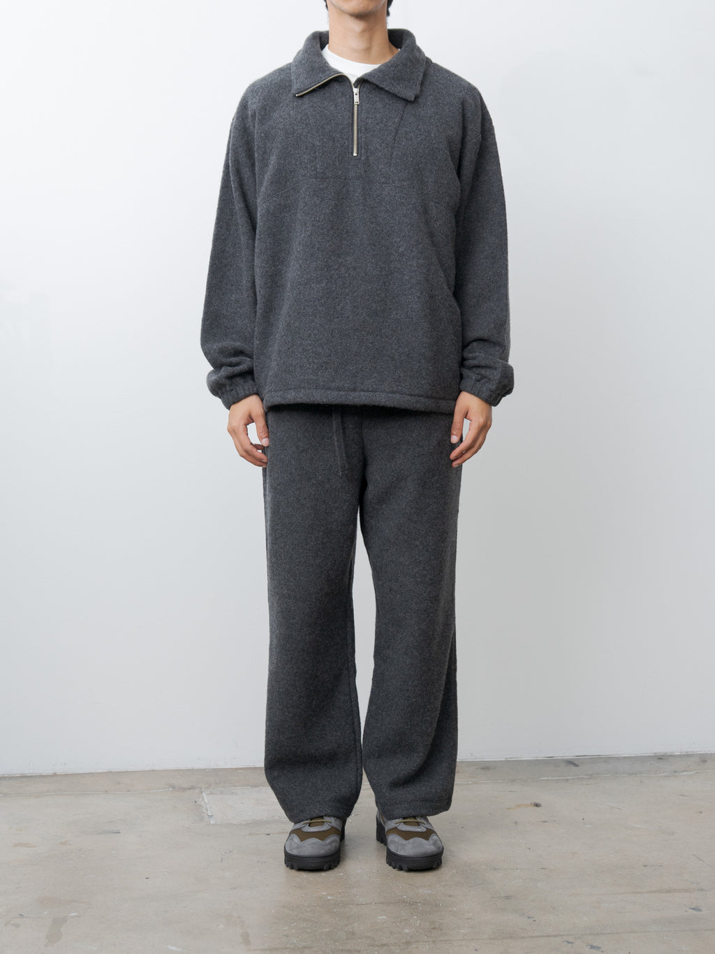 Namu Shop - Yoke Wool Fleece Lounge Pants - Charcoal